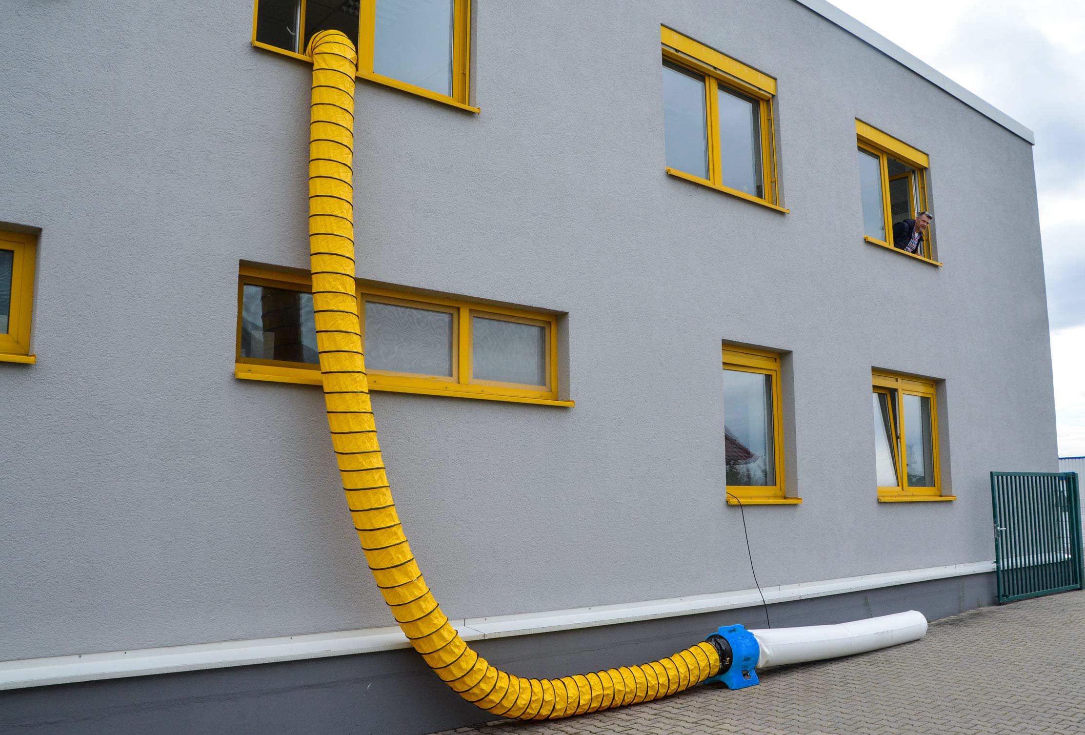 Axiallüfter Staubabsaugung S3500 mit Schlauch und Sack