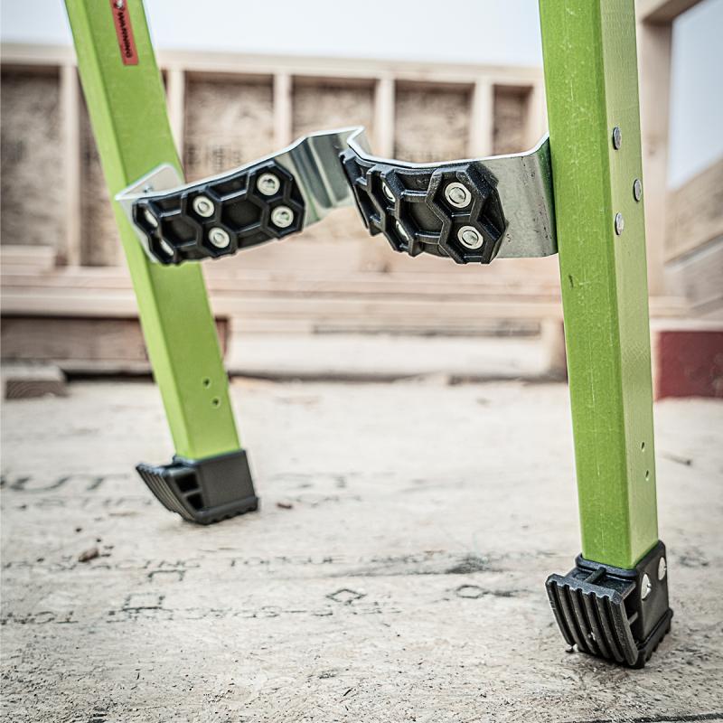 KING KOMBO 3-in-1 Fiberglasleiter mit Wandhalter