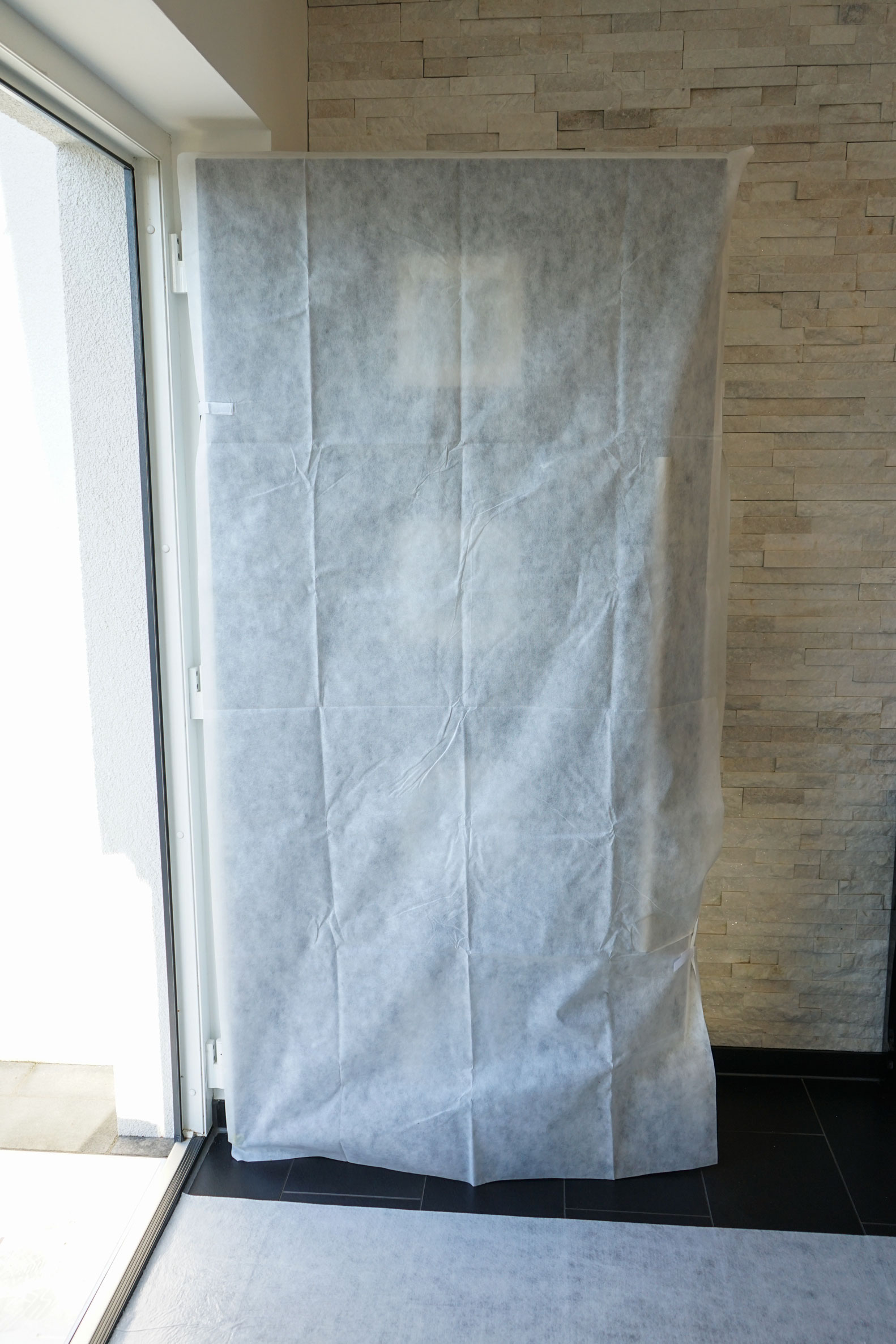 Zero Dust Abdeckhaube 110x205 cm für Türflügel aus PP-Vlies