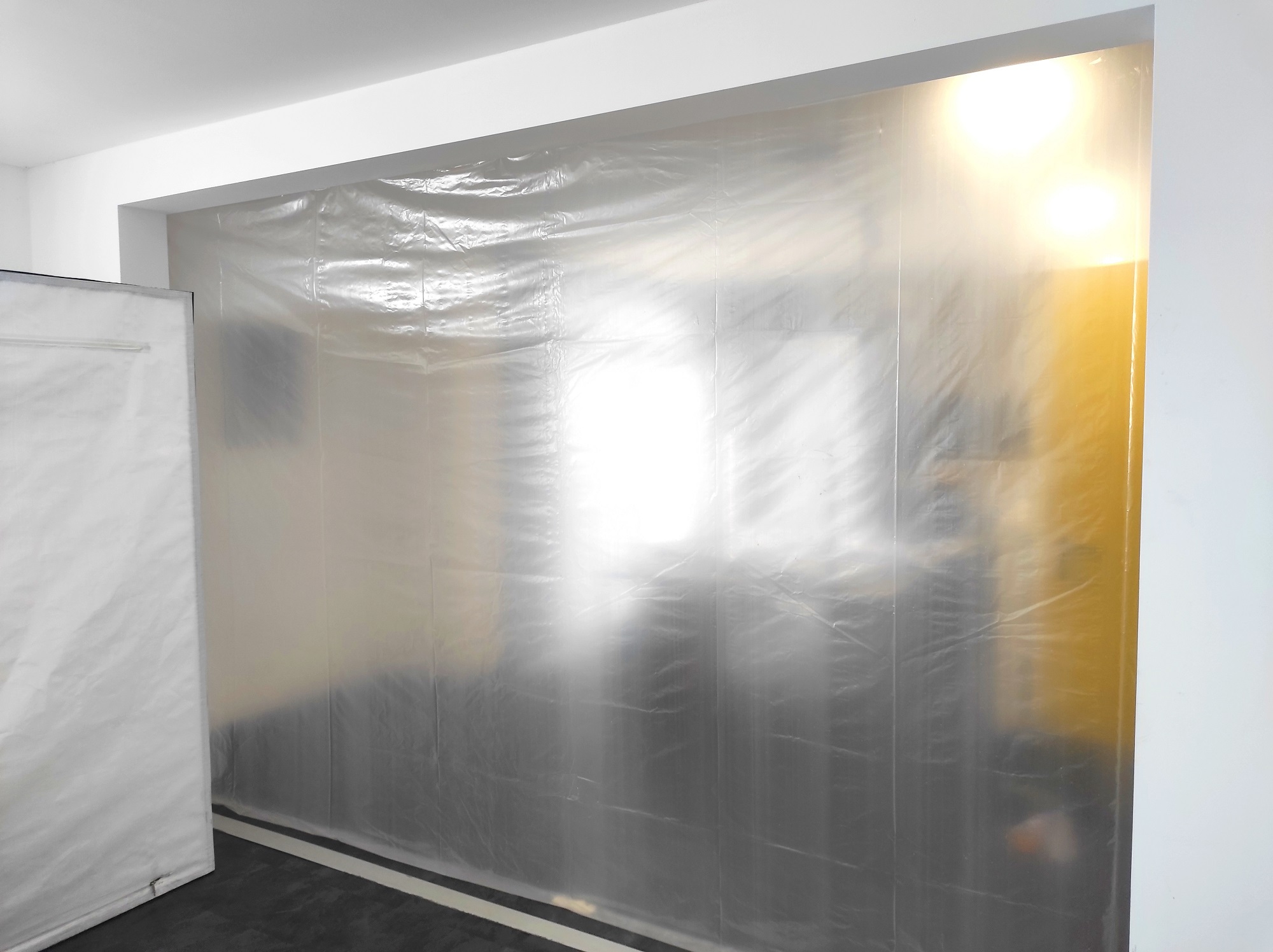 Zero Dust Multi-Staubschutztür breiter Durchgang 4x2,5 m