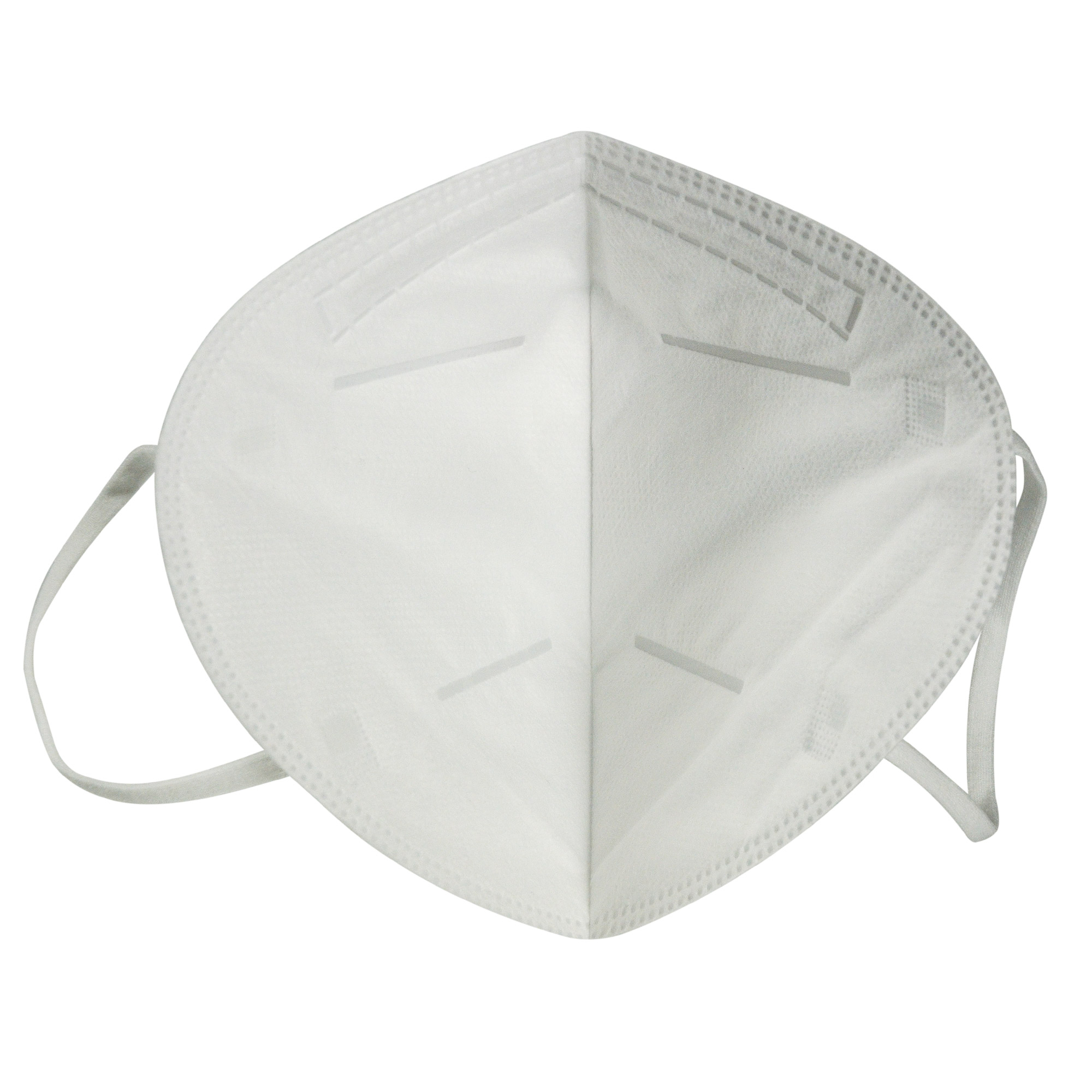 Weiße Atemschutzmaske FFP2 NR mit justierbarem Nasenbügel