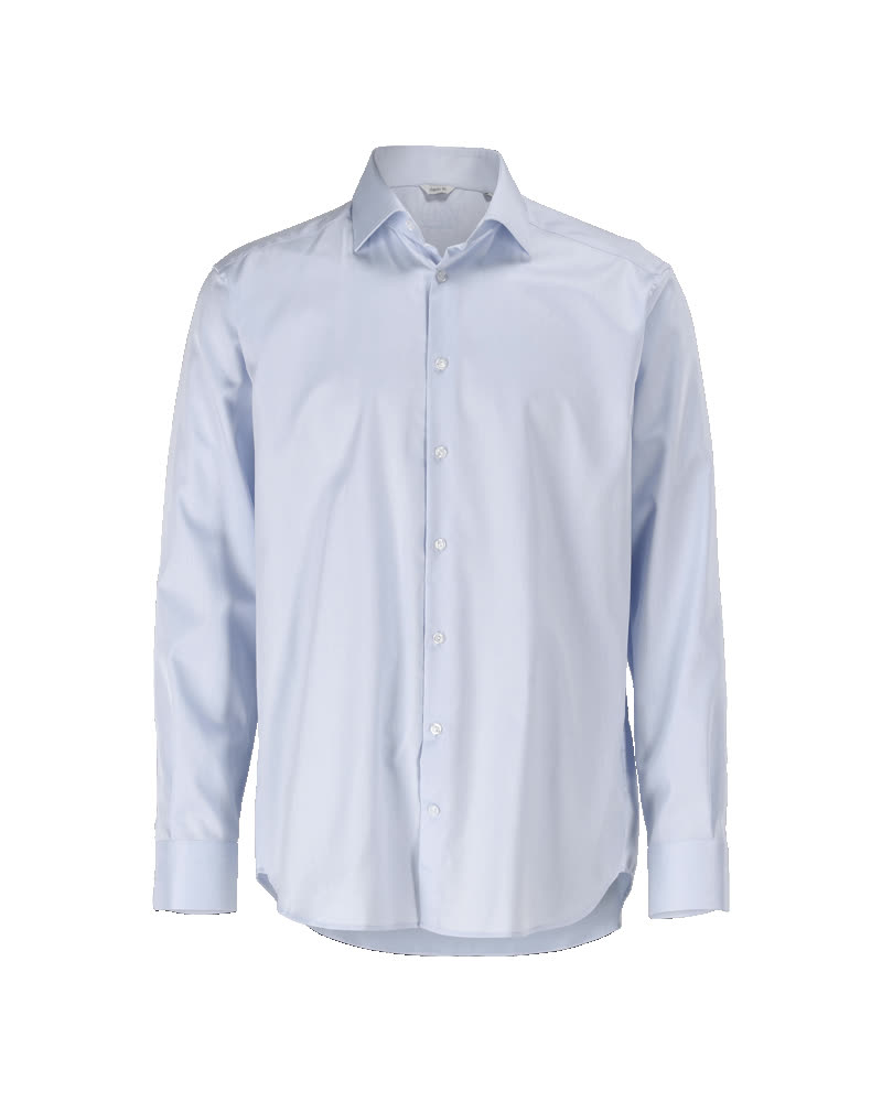 Hellblaues MASCOT® FRONTLINE Corporate Casual Hemd, langarm, Größe 40, klassischer Kragen und Knopfleiste