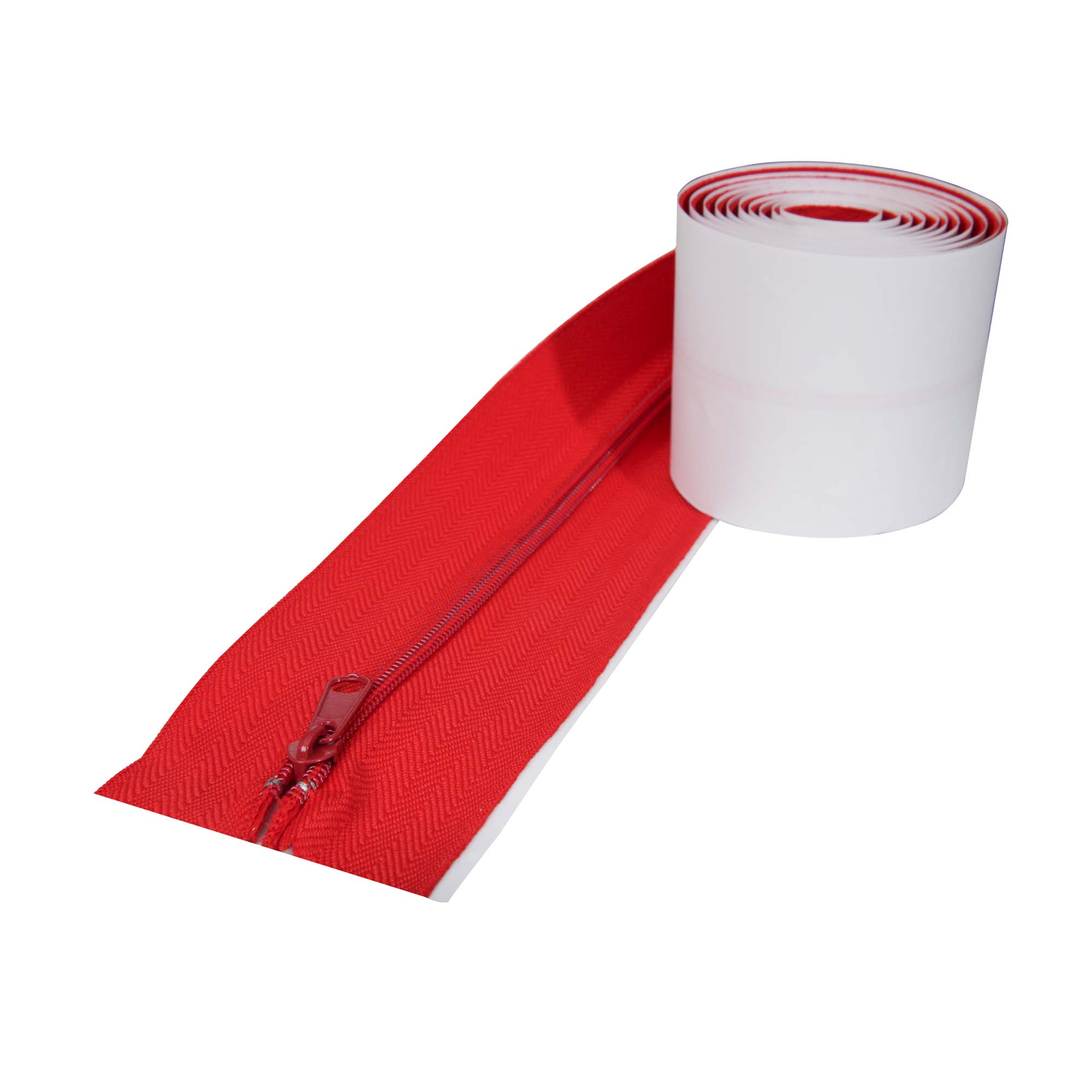 Selbstklebende rote Reißverschlüsse für Staubschutzwände 2er