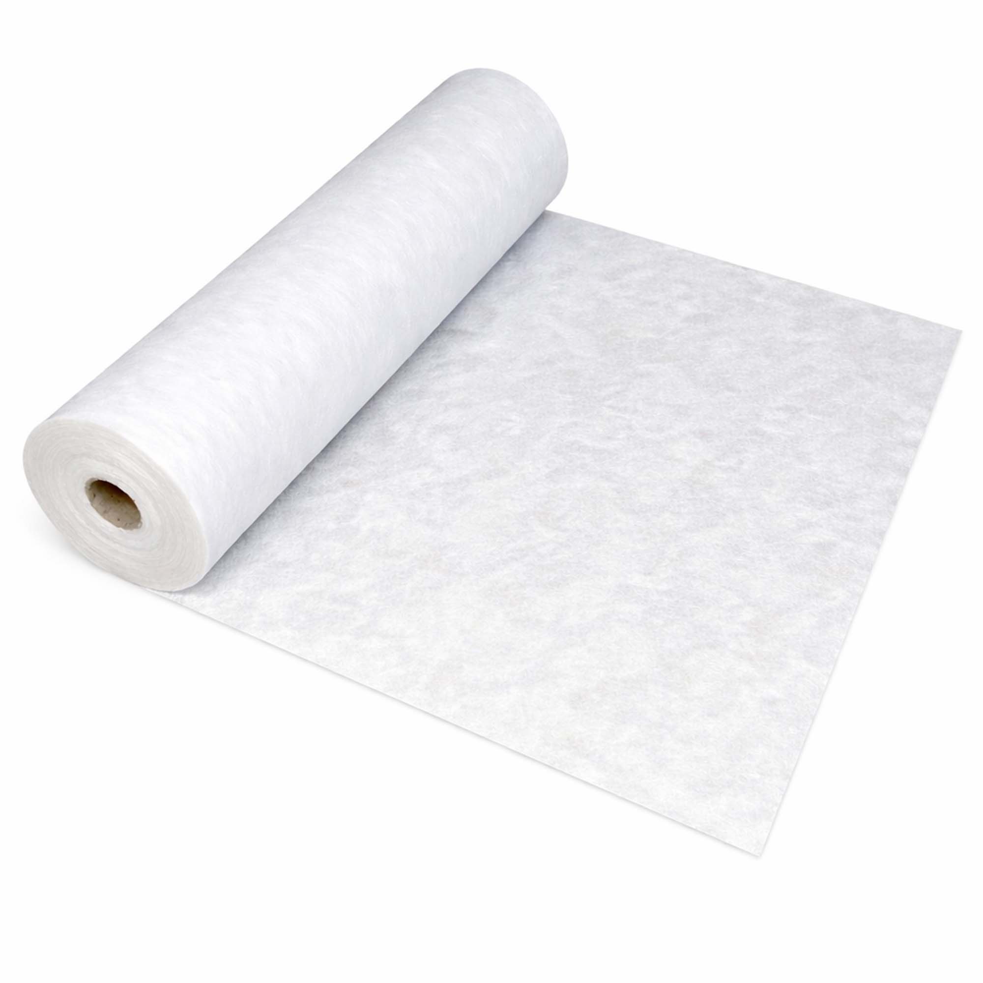 Rolle Zero Dust TSV Treppenschutzvlies, selbsthaftendes Abdeckvlies 160 g/m² in Weiß, 1,00 m Breite für Treppen- und Bodenschutz bei Bau und Renovierung