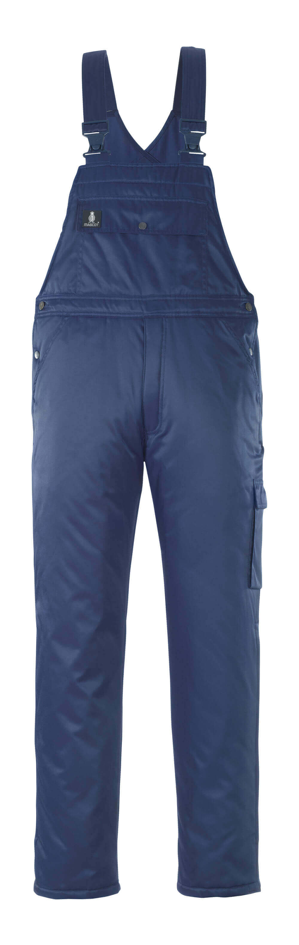 MASCOT® Antarktis ORIGINALS Winterlatzhose in Marine, wasserabweisende Winter-Arbeitshose mit Steppfutter, verstellbaren Schulterträgern und verstärkten Taschen