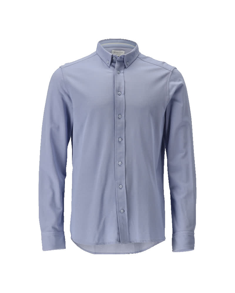 MASCOT® FRONTLINE Hemd in Hellblau, Corporate Casual Stil, langarm, Größe 37-38, klassisches Businesshemd für Berufsbekleidung