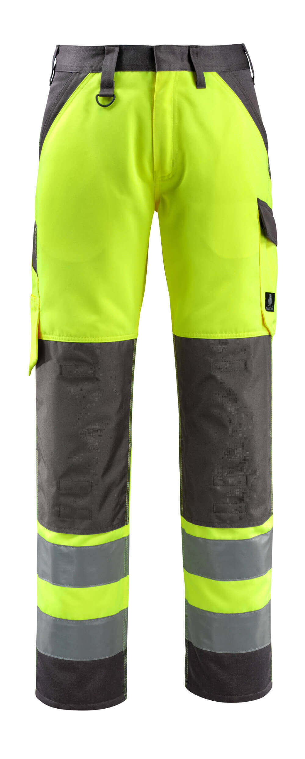 MASCOT® Maitland SAFE LIGHT Warnschutzhose mit Knietaschen, zweifarbig Hi-vis Gelb/Dunkelanthrazit 76C46 mit Reflexstreifen