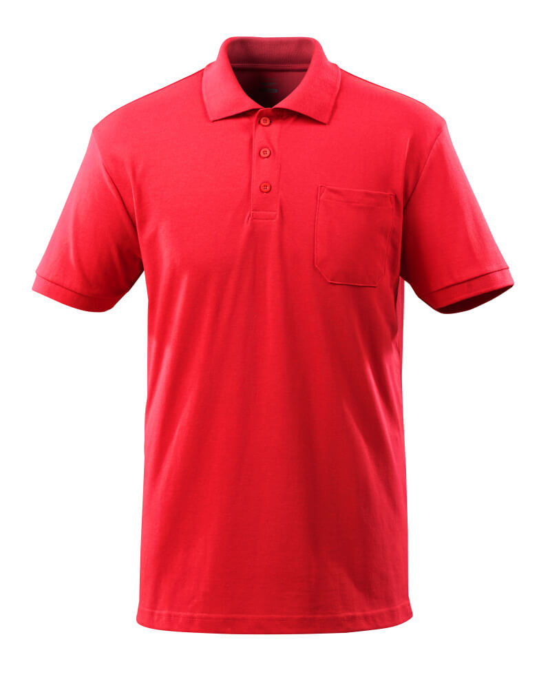 MASCOT® Orgon CROSSOVER Polo-Shirt mit Brusttasche in Verkehrsrot, Größe 2XL, robuste Arbeitsbekleidung