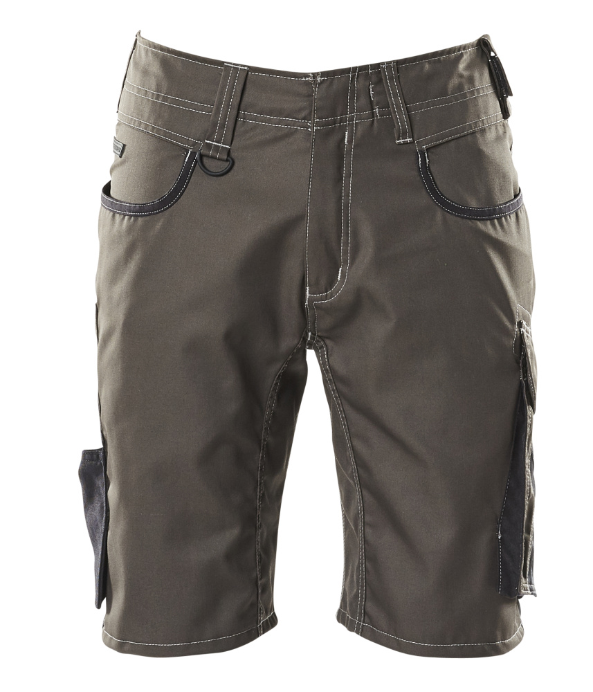 MASCOT® UNIQUE Shorts Arbeitsbekleidung Kornblau/Schwarzblau C43, strapazierfähige Arbeitsshorts mit praktischen Taschen und Kontrastnähten für Handwerk und Industrie