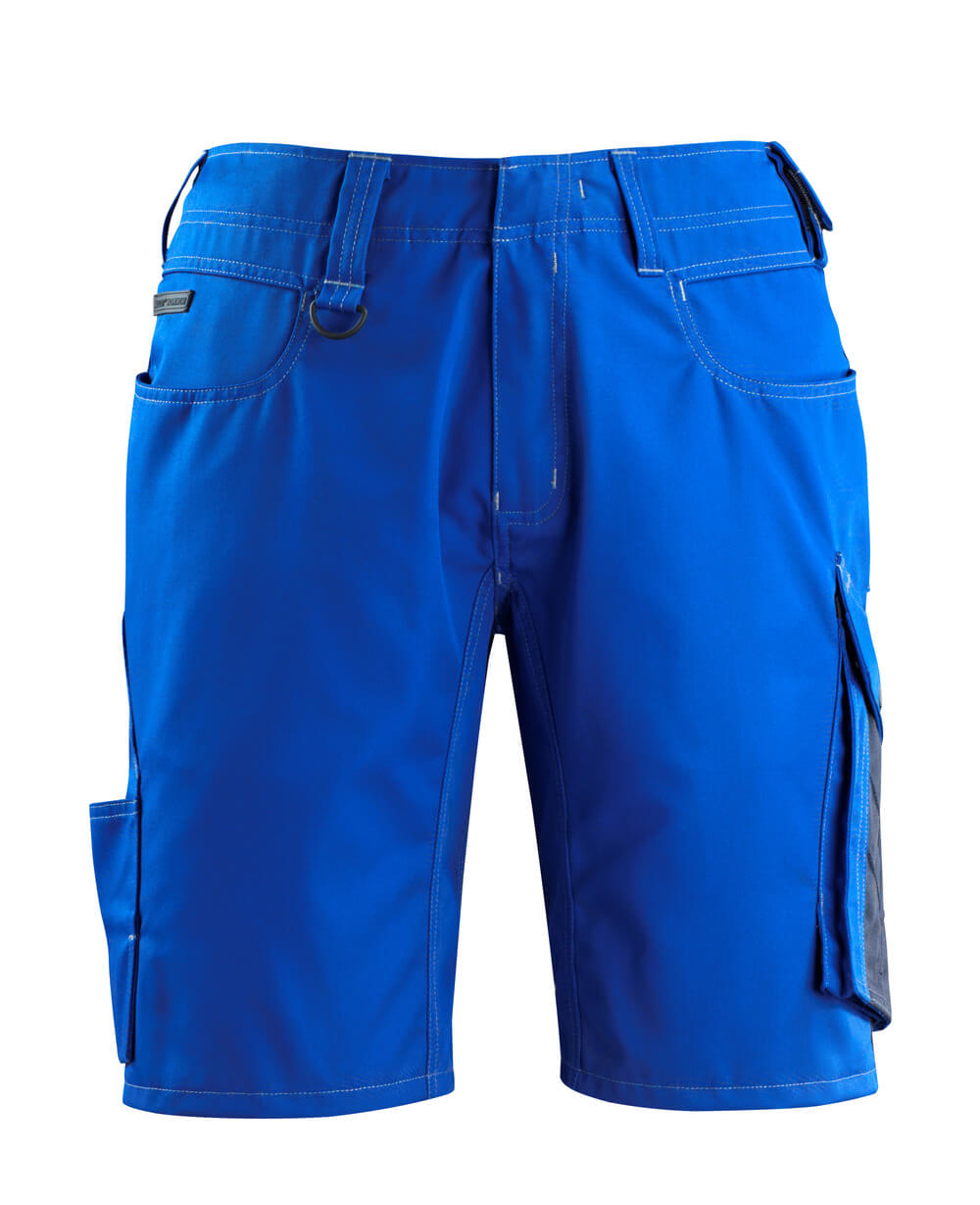 MASCOT® Stuttgart UNIQUE Shorts Arbeitsbekleidung in Kornblau/Schwarzblau, kurze Arbeitshose mit Taschen und Gürtelschlaufen, Größe C42
