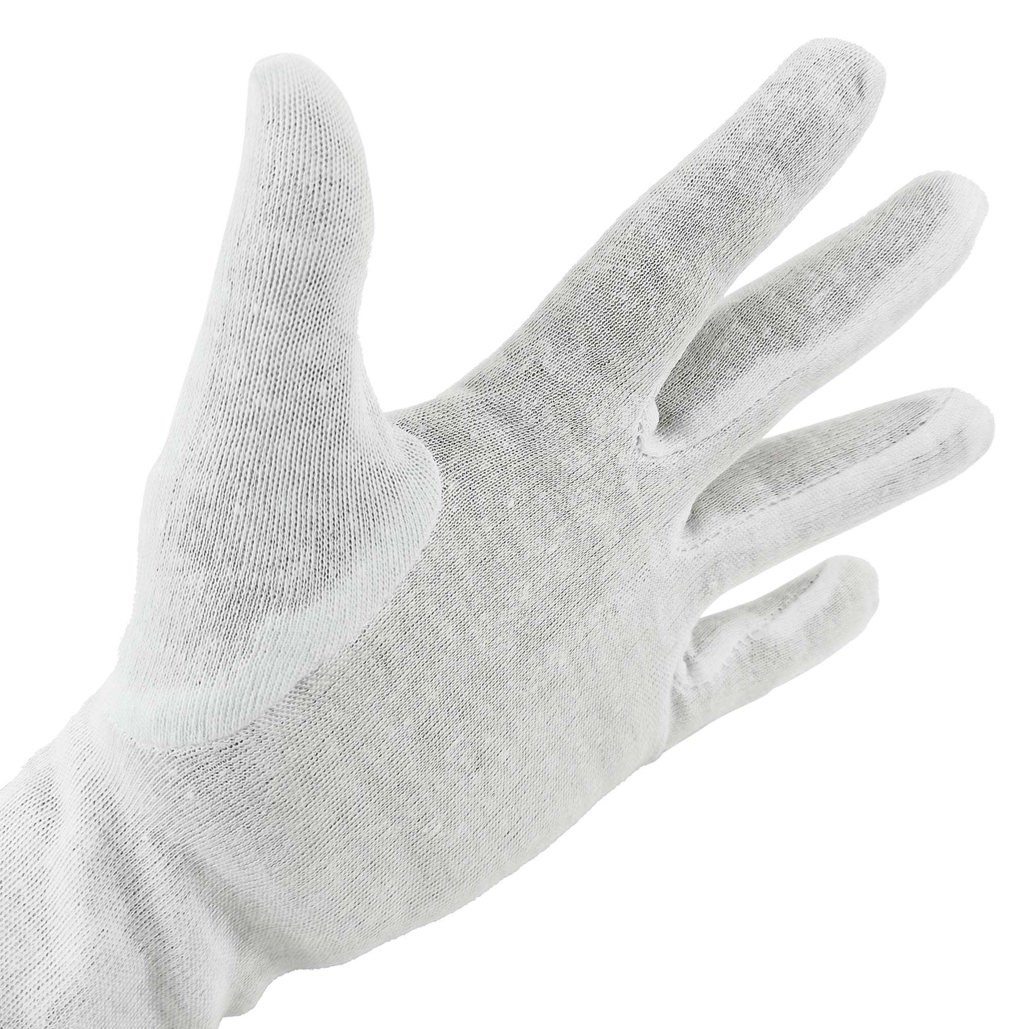 Zero Dust Baumwollhandschuh Blanc weiß Größe XL