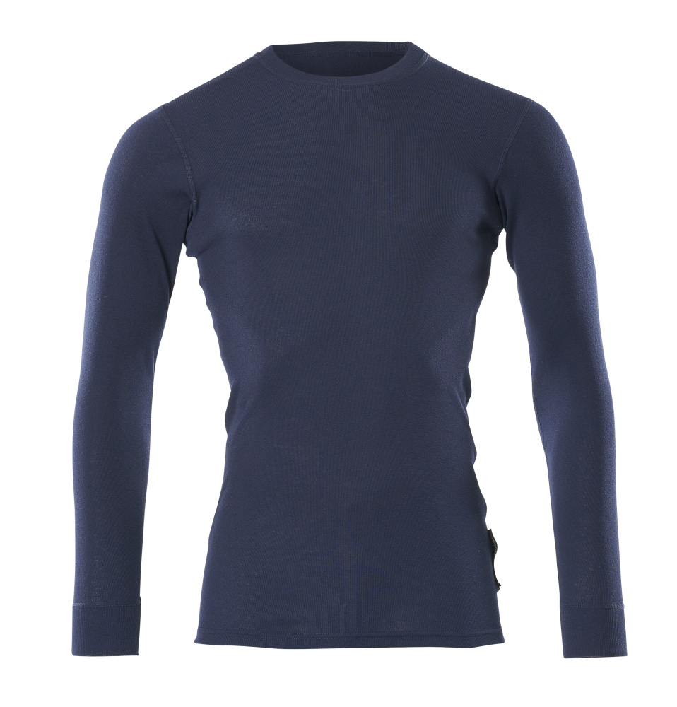 MASCOT® Kiruna CROSSOVER Funktionsshirt in Marine, langärmliges COOLMAX® Unterhemd, feuchtigkeitstransportierend, schnelltrocknend, unisex, Größe 2XL
