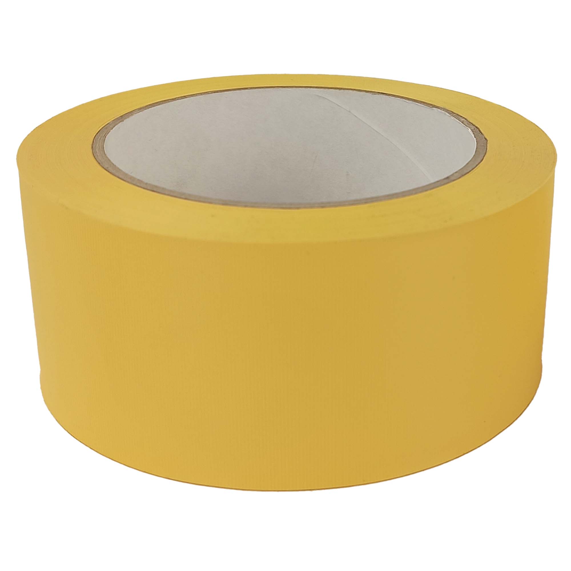 Gelbes Zero Dust Putzerband PVC quergerillt 48mm x 33m