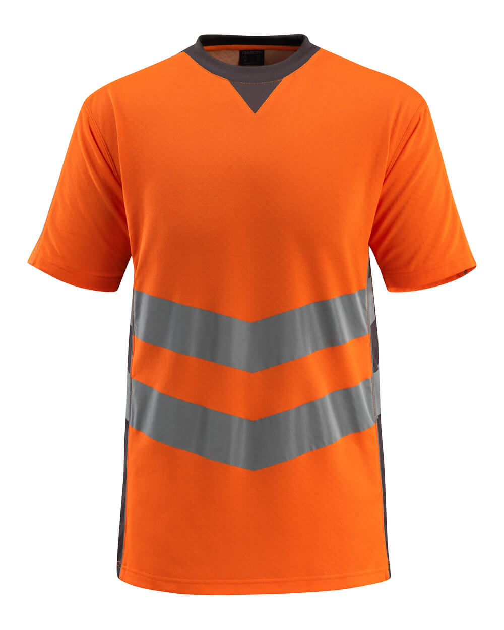 MASCOT® Sandwell SAFE SUPREME T-Shirt in Hi-vis Orange mit reflektierenden Streifen, zweifarbige Warnschutzbekleidung für Arbeit und Baustelle, Größe M