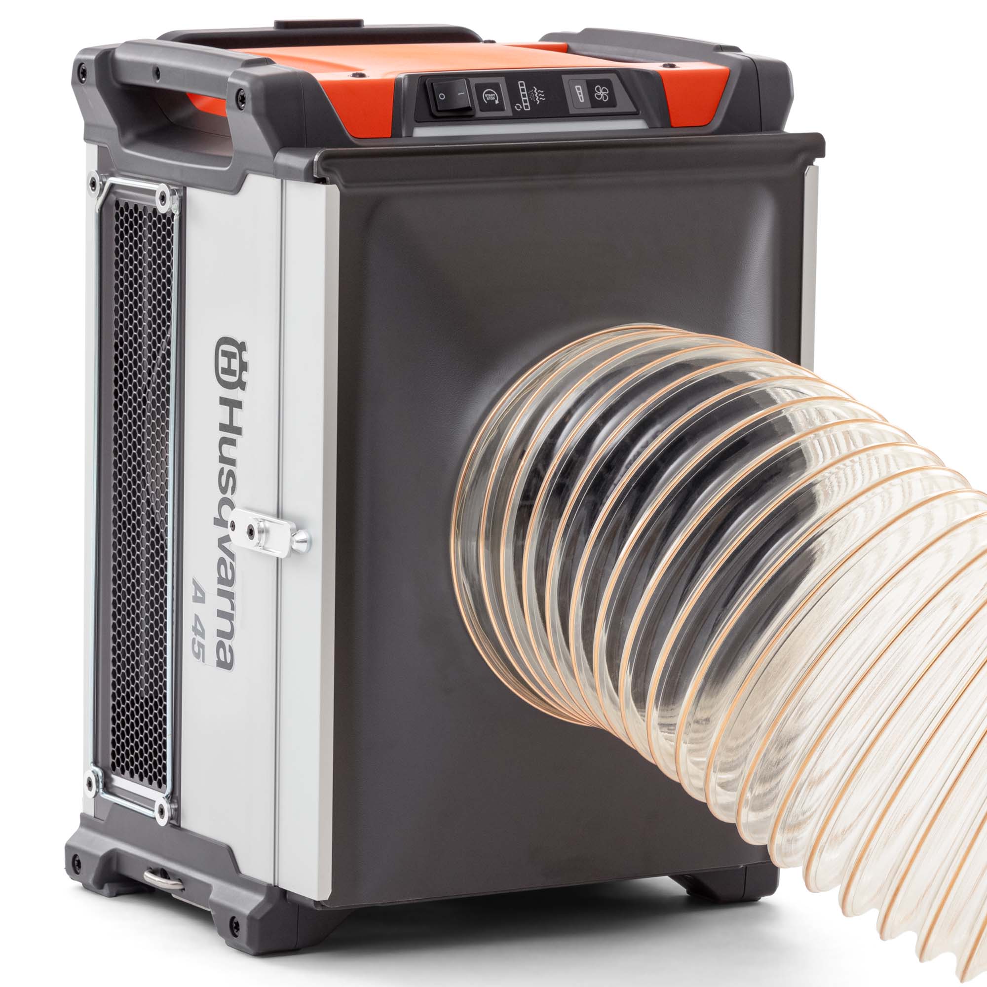 Adapter für Husqvarna A45 Bauluftreiniger mit Ansaugschlauch