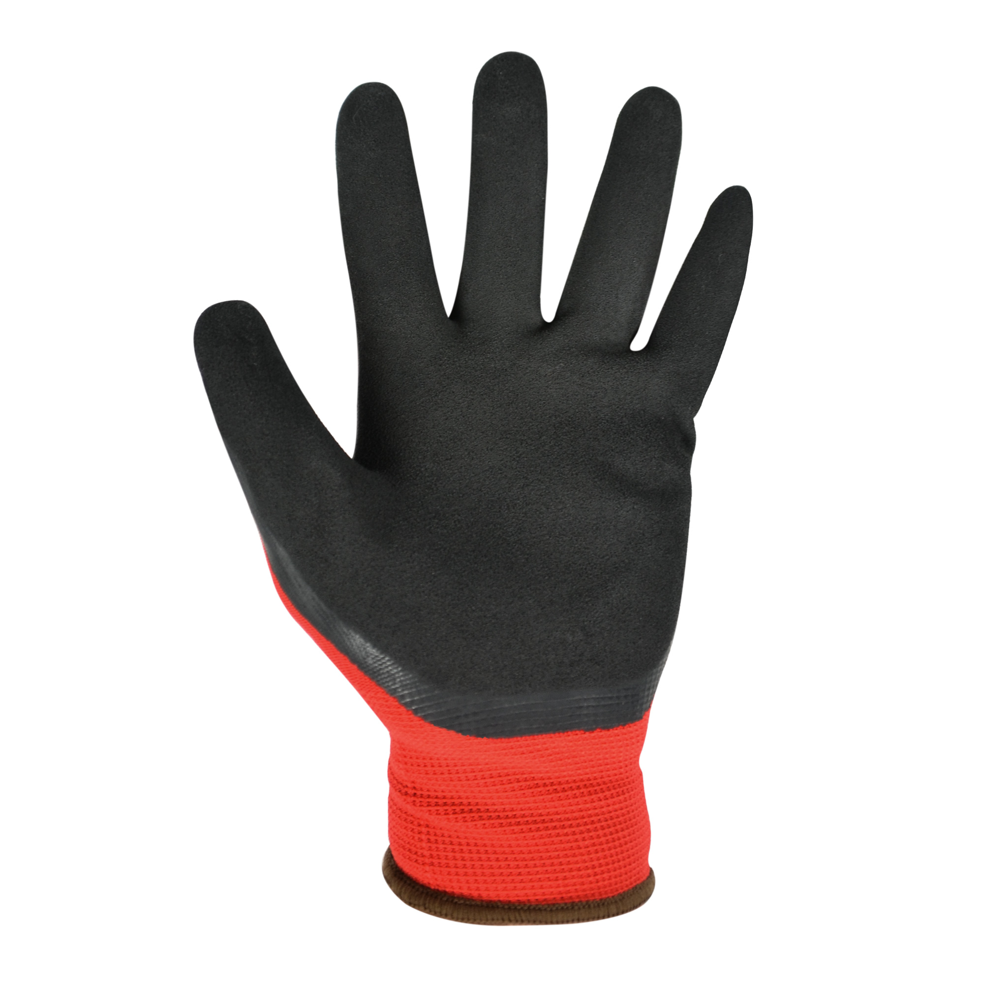 Zero Dust Montage-Feinstrickhandschuh rot Größe 8 mit Latex