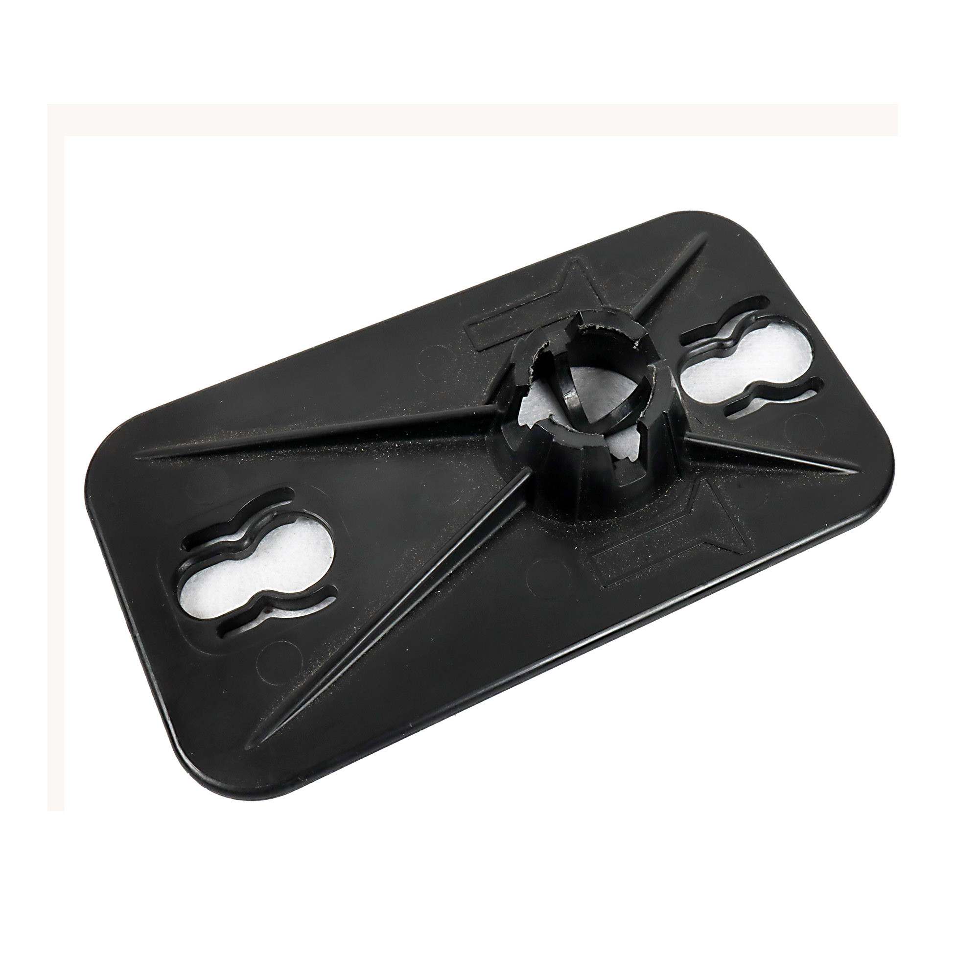 ZipWall Kopfplatte Unterteil schwarz für Teleskopstangen