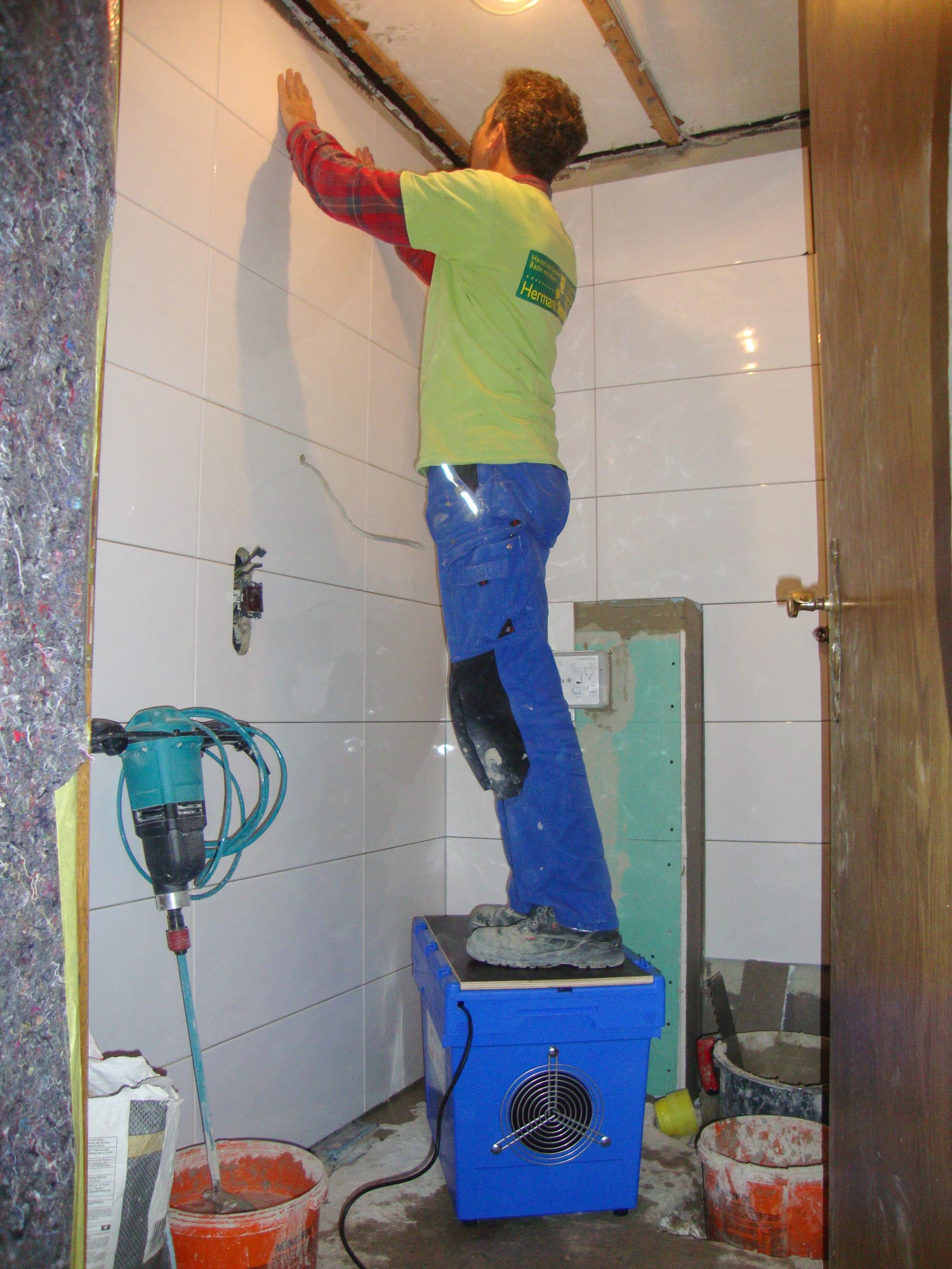 Zero Dust Saugolator WC Sauger für staubfreie Badrenovierung