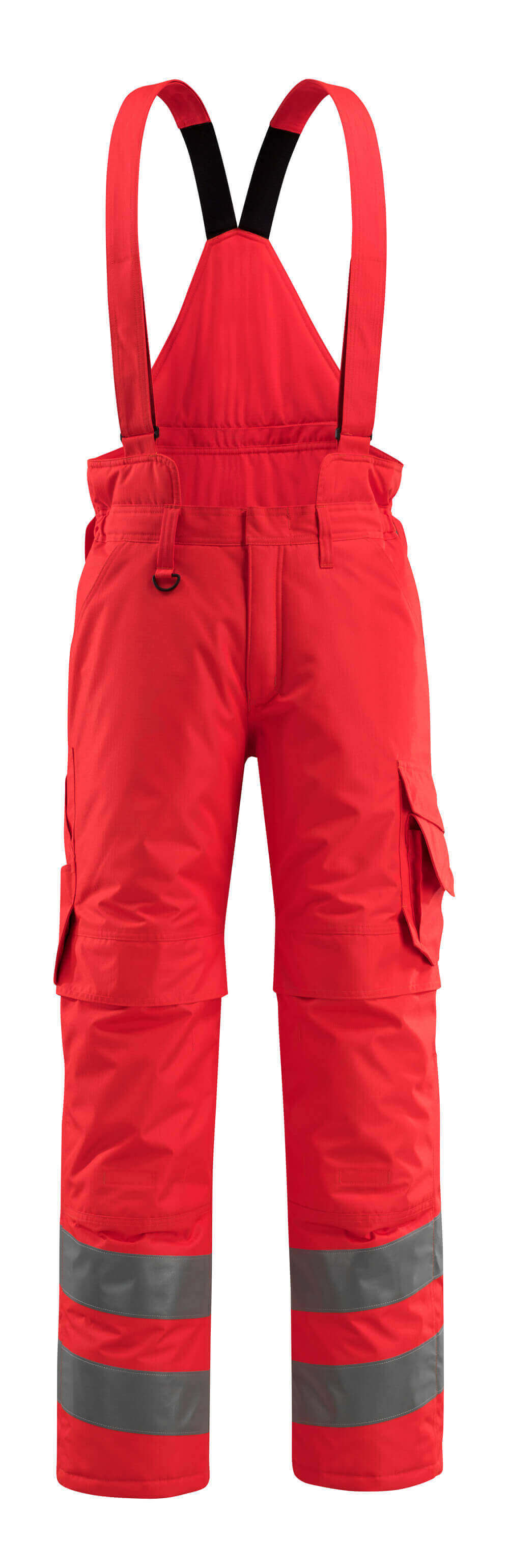MASCOT® Ashford SAFE SUPREME Winterhose in Hi-vis Rot, Größe 2XL, mit Trägern, Taschen und breiten reflektierenden Streifen für hohe Sichtbarkeit im Winter