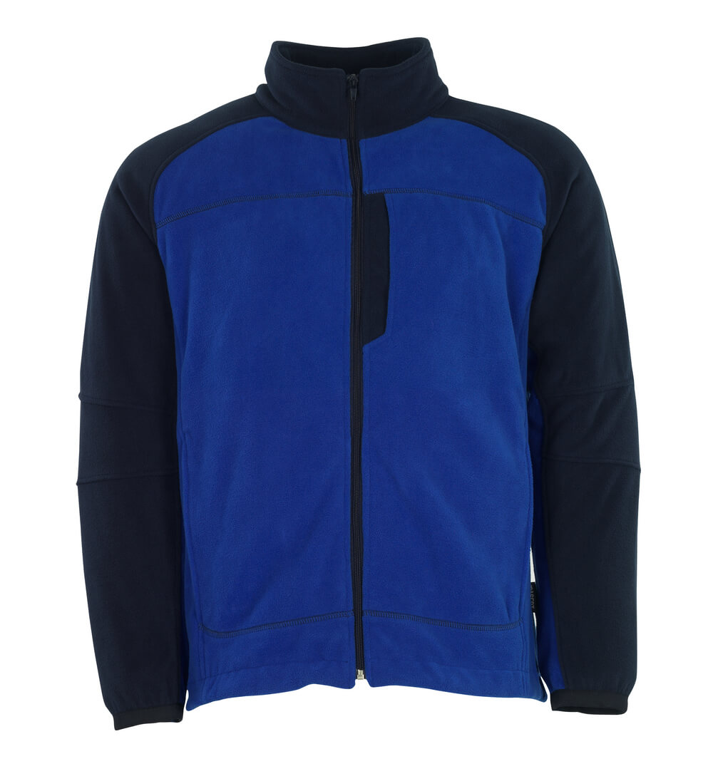 MASCOT® Messina IMAGE Fleecejacke in kornblau/marine, zweifarbige Winter-Arbeitsjacke in Größe 2XL mit durchgehendem Reißverschluss