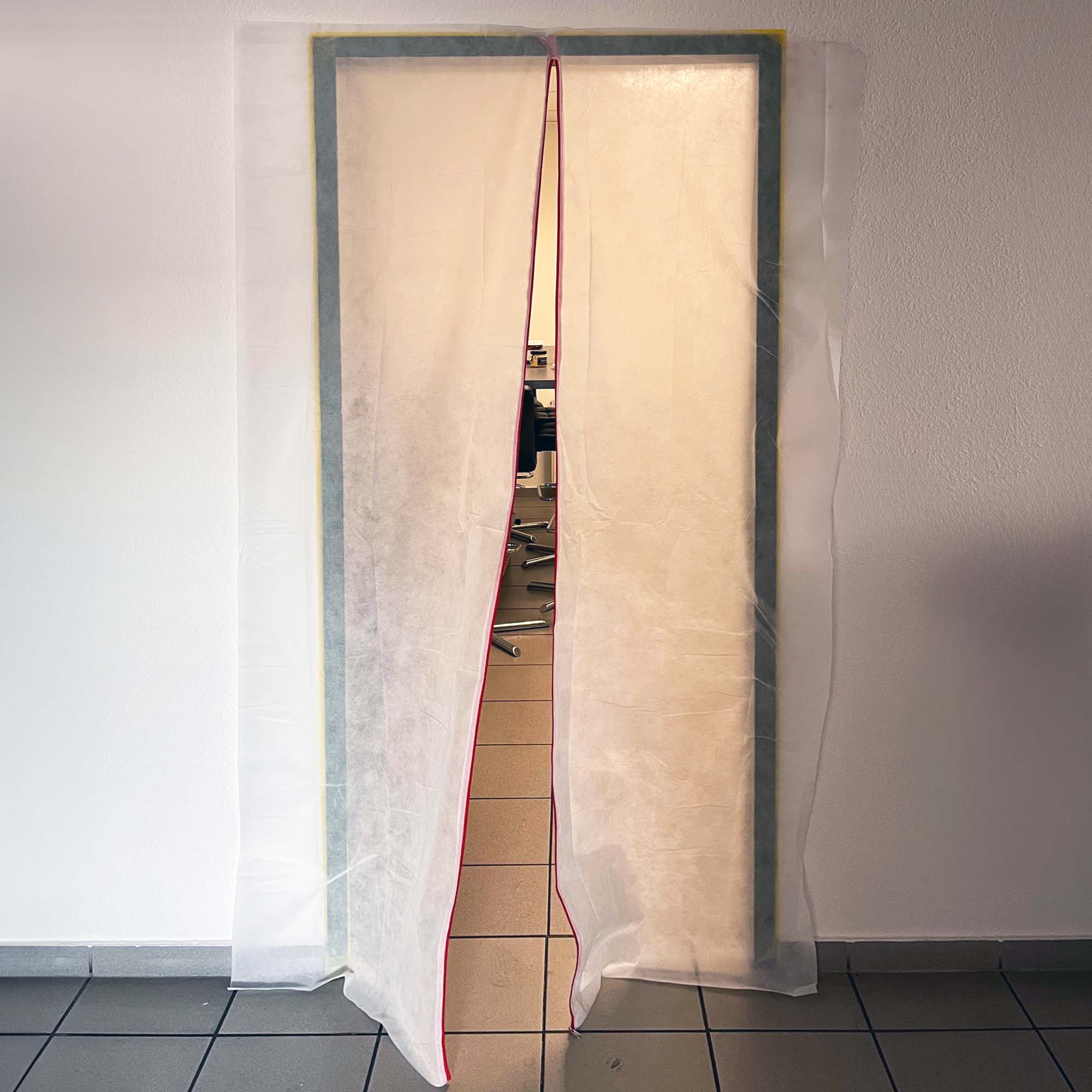 Zero Dust Vlies Staubschutztür 220 x 120 cm mit Reißverschlu
