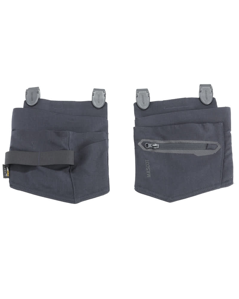 MASCOT® CUSTOMIZED Hängetaschen für Handwerker in Schwarzblau, Set mit 2 robusten Werkzeugtaschen zum Anclipsen an Arbeitskleidung per Click Pocket System