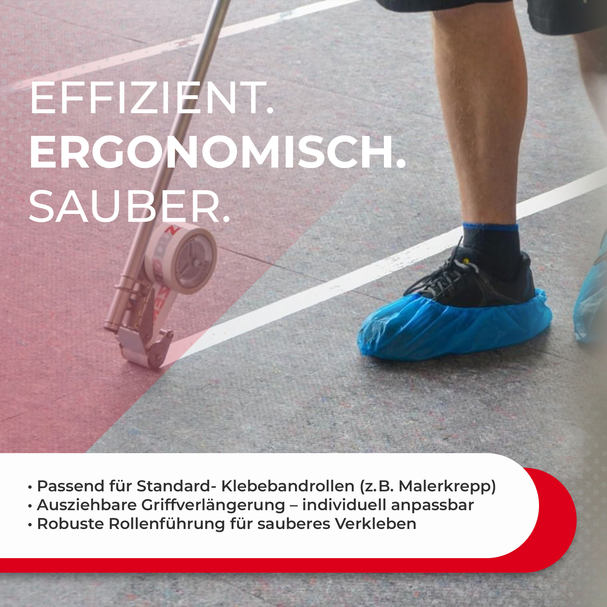 Zero Dust Taperoller Klebebandabroller für 50 mm Rollen