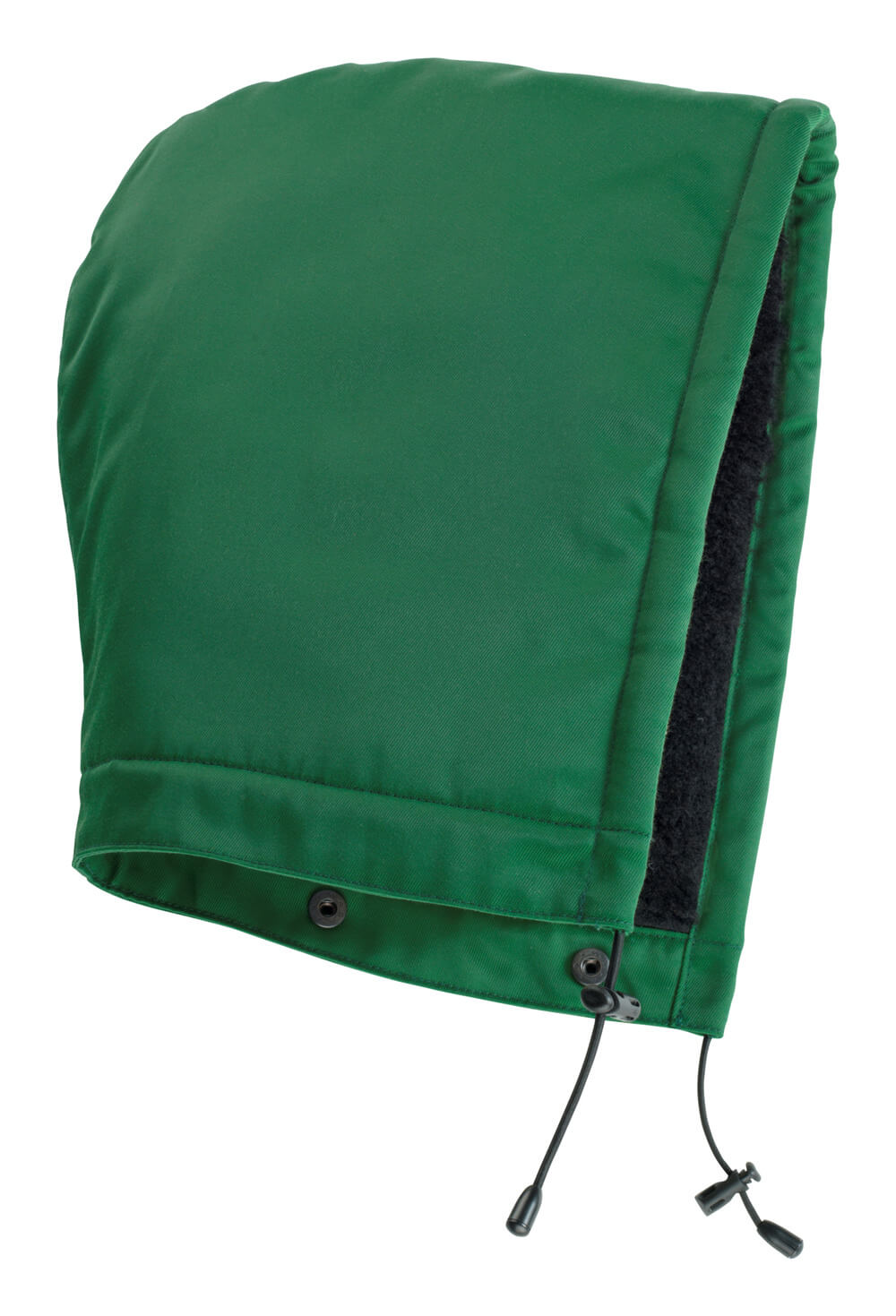 Grüne MASCOT® MacKenzie COMPLETE Kapuze in Größe ONE, abnehmbare Kapuze als Zubehör für Arbeitskleidung mit Kordelzug