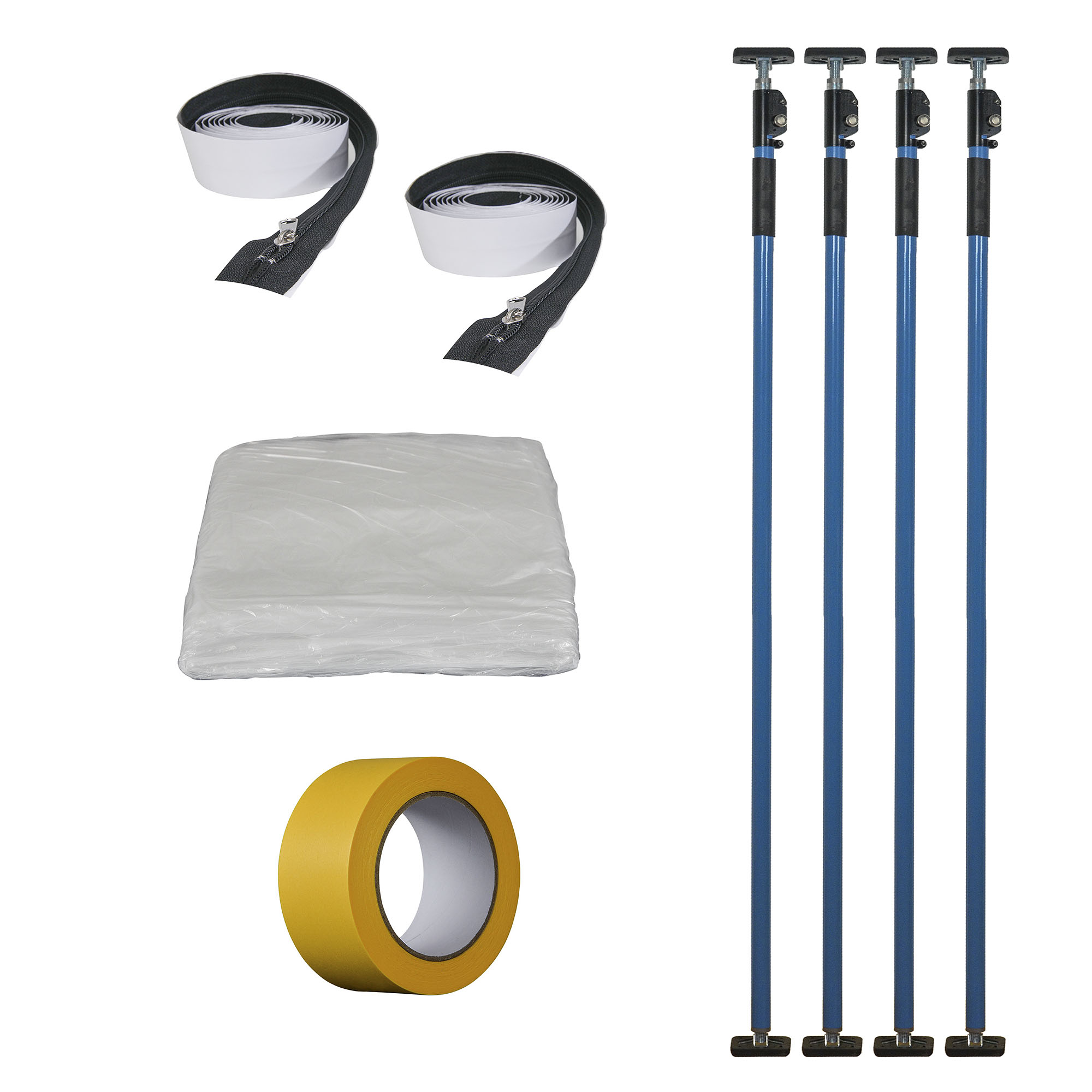 Zero Dust Staubschutzwand Set Renovierung 3,60 m x 5,00 m