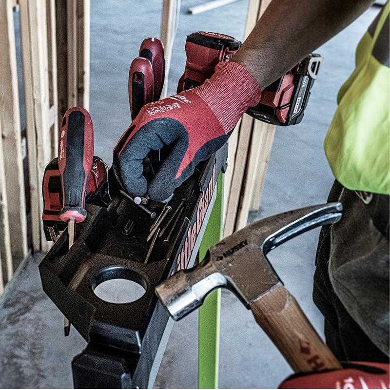 Werkzeugablage der JUMBO STEP PRO Klapptreppe 3 Stufen