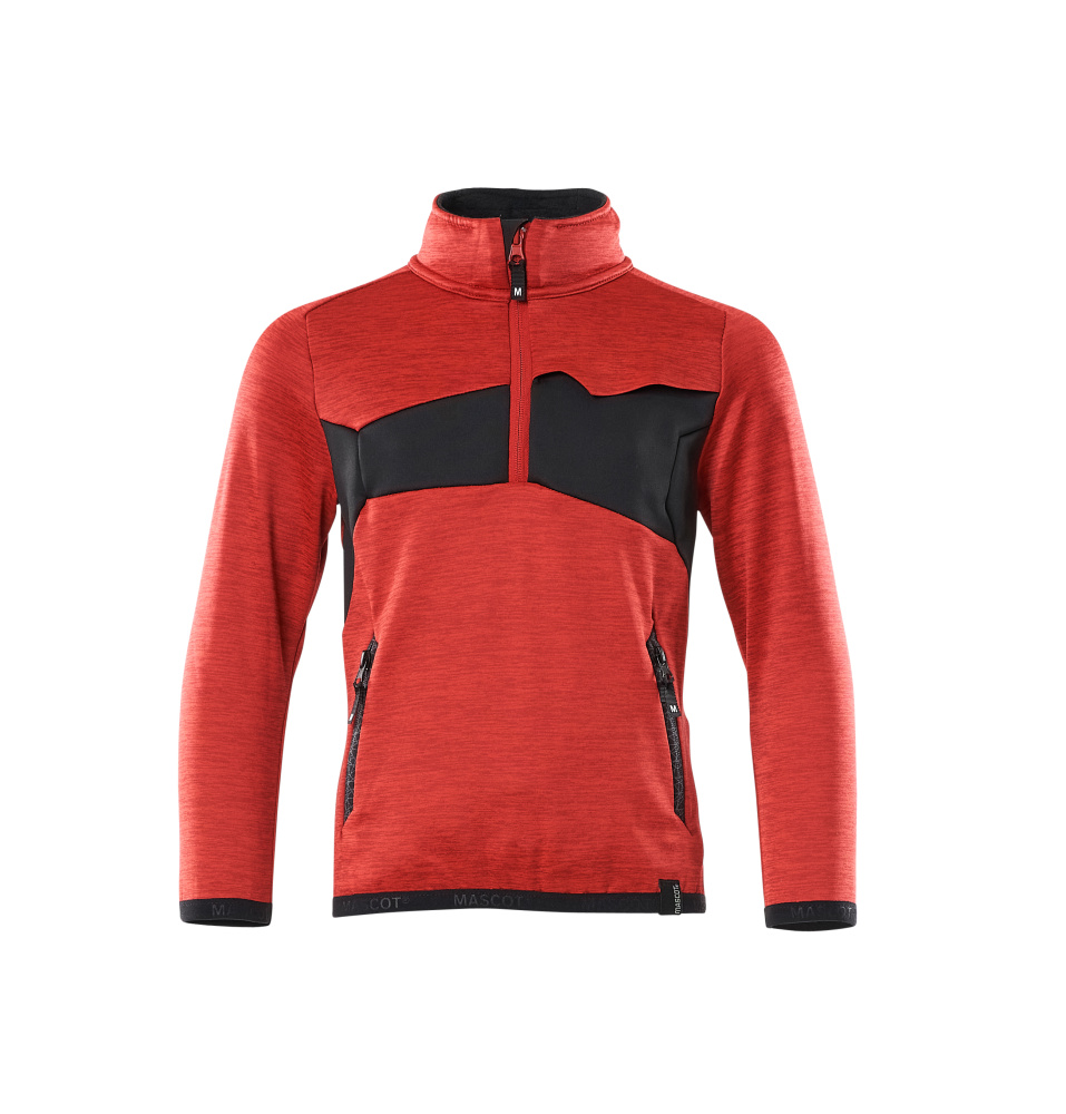 Produktbild der MASCOT® ACCELERATE Fleecejacke für Kinder in Grasgrün/Grün, Größe 116, warme Kinderbekleidung mit Reißverschluss und Taschen