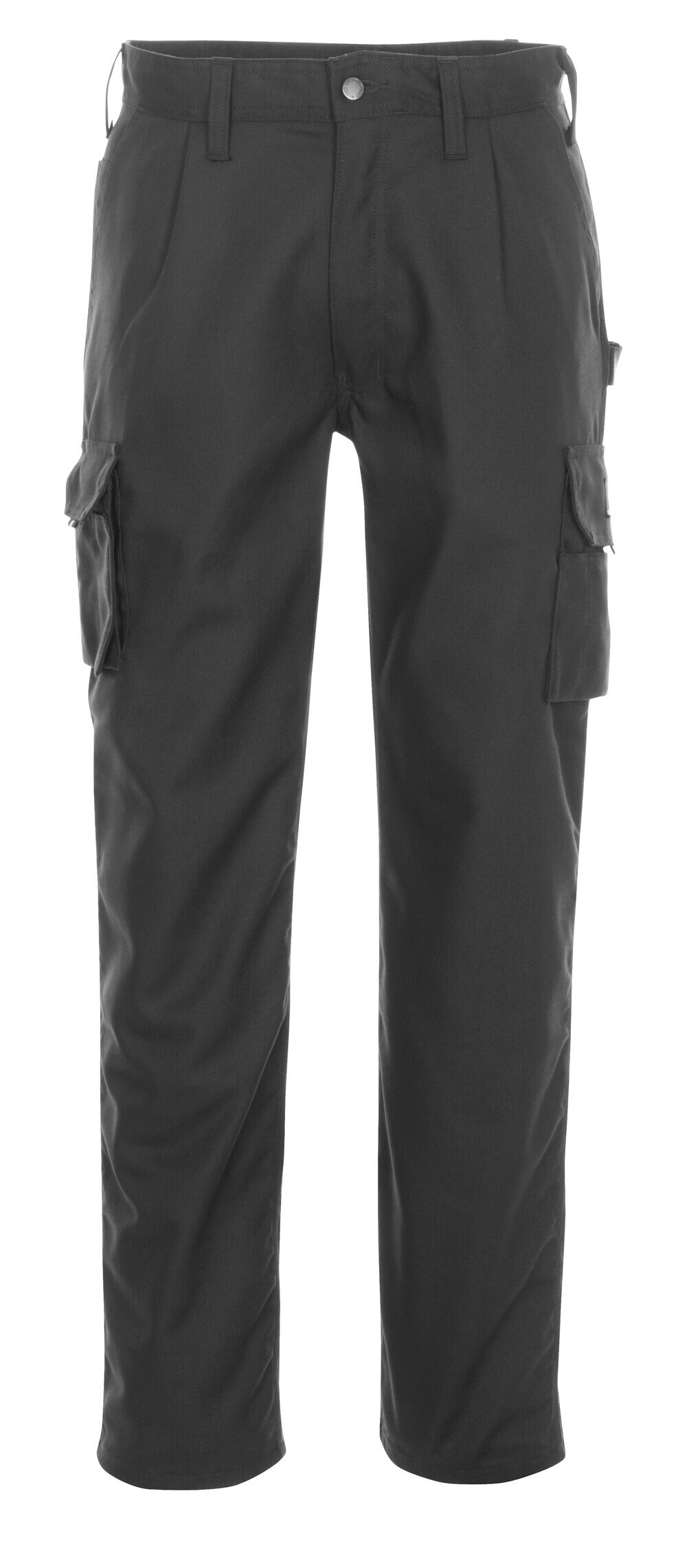 MASCOT® Toledo HARDWEAR Hose mit Schenkeltaschen, schwarze Arbeitsbundhose mit Cargotaschen, Größe 82C42