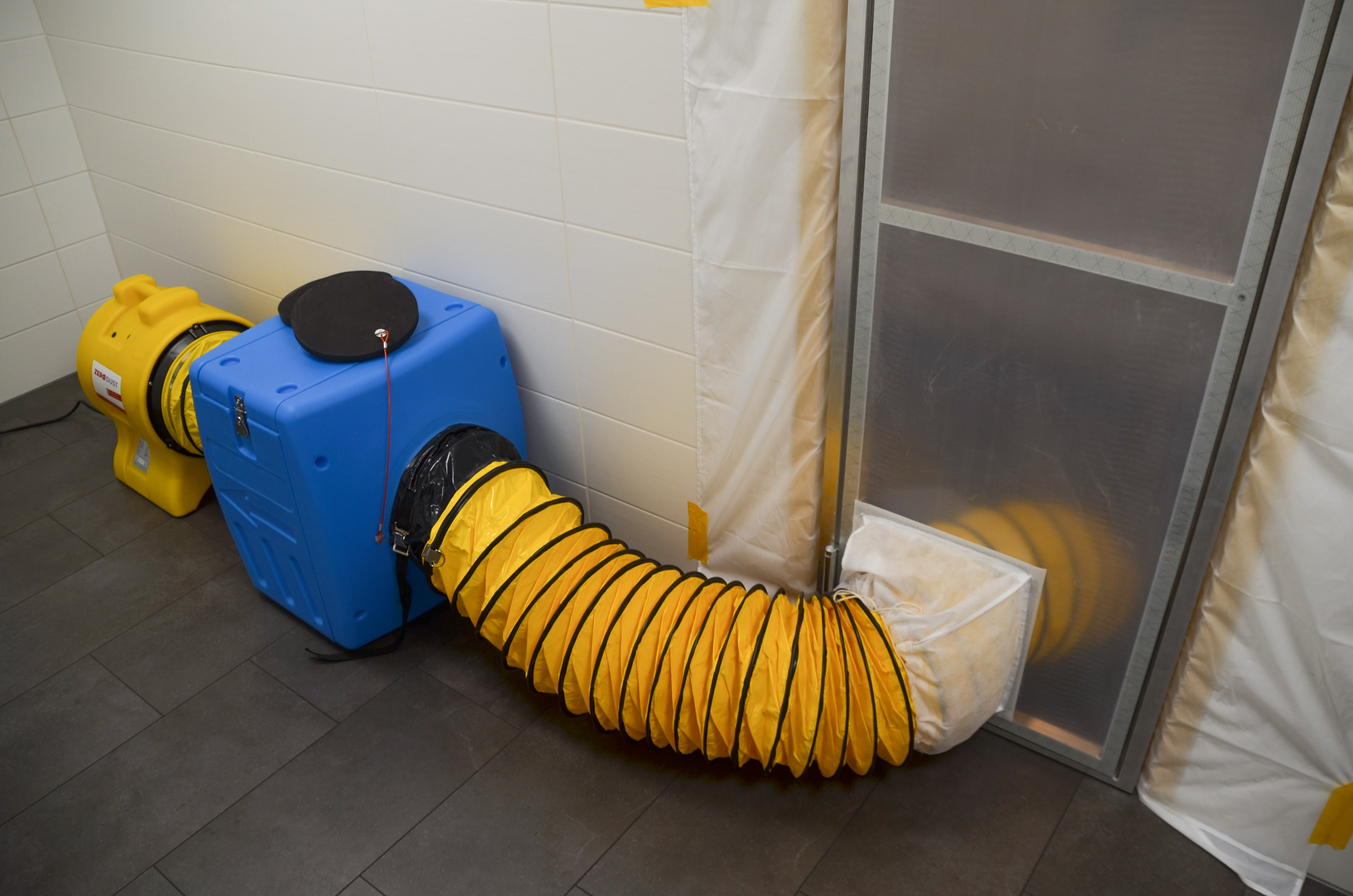 Zero Dust Staubfilterbox 350 Setpaket G4 F7 S3500 im Einsatz