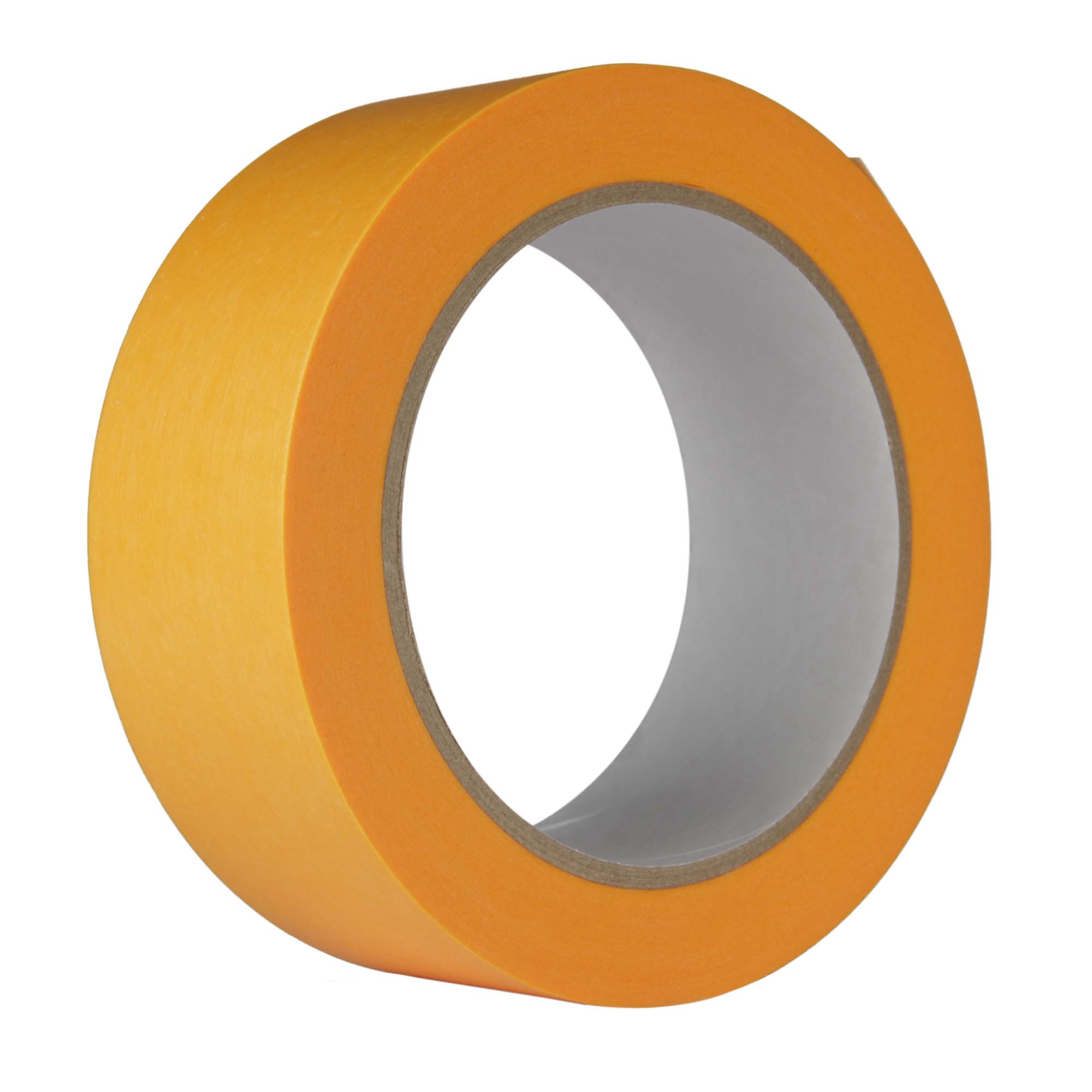 Rolle Goldband Untergrund Klebeband, gelbes Schonklebeband 38 mm x 50 m für saubere Abklebearbeiten auf empfindlichen Untergründen