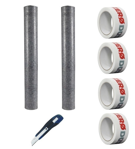 Zero Dust Vorteil Abdeckvliespaket 2 mit Vlies, Klebeband un