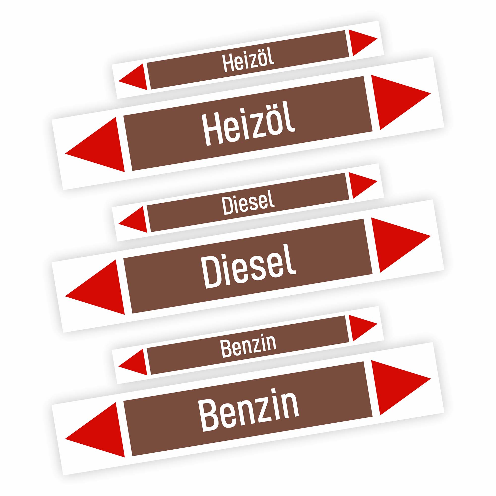 Produktbild Rohrleitungskennzeichnung für nichtbrennbare Gase nach DIN 2403 von Zero Dust, Aufkleber in gelb/schwarz zur Kennzeichnung von Gasleitungen, 10 Stück