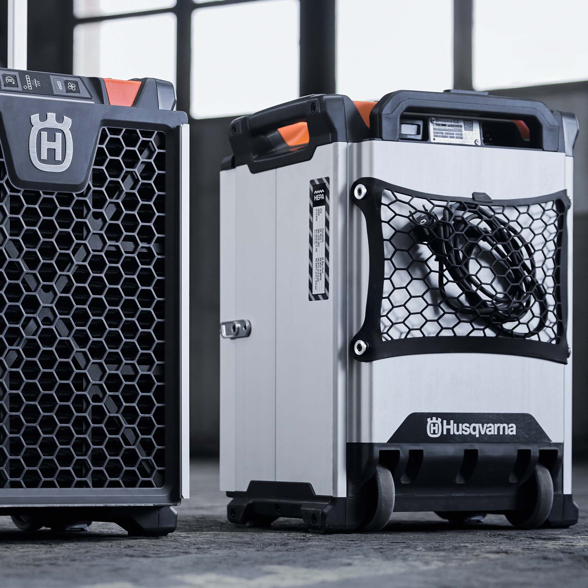 Husqvarna A45 Bau-Luftreiniger mit HEPA 13 Filter auf Rollen