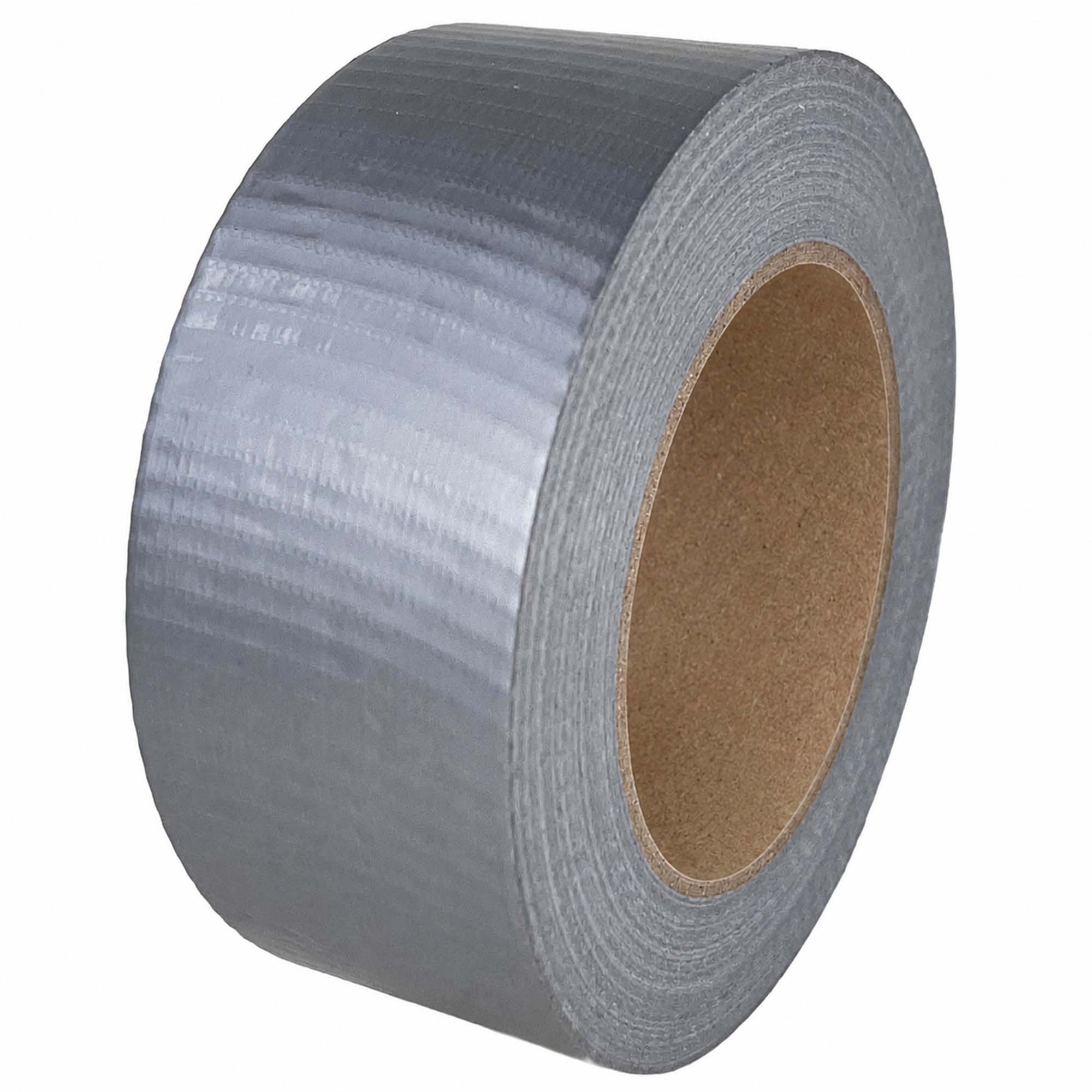 Graue Rolle Zero Dust Gewebe-Klebeband PE-beschichtet 50 mm x 50 m, reißfestes und wasserabweisendes Duct Tape zum Abdichten, Fixieren und Reparieren