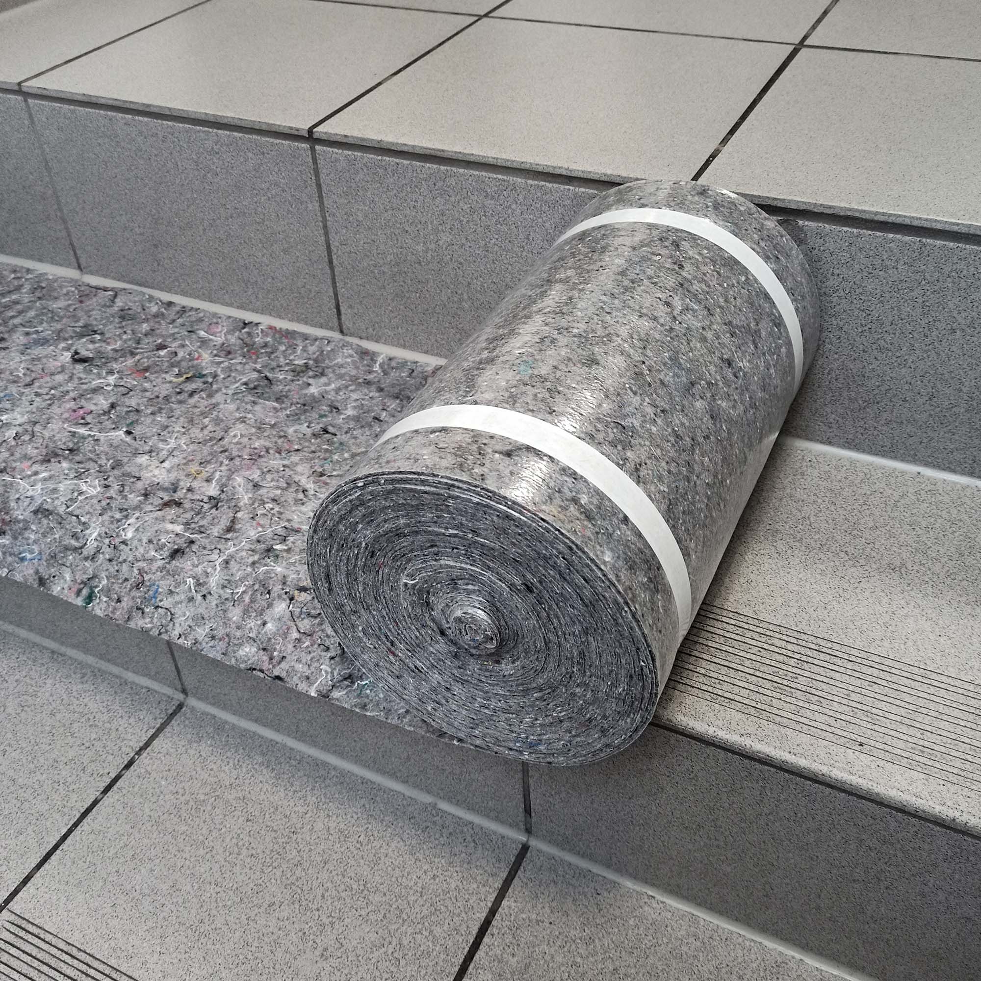 Zero Dust TSV Treppenschutzvlies 33 cm x 25 m grau