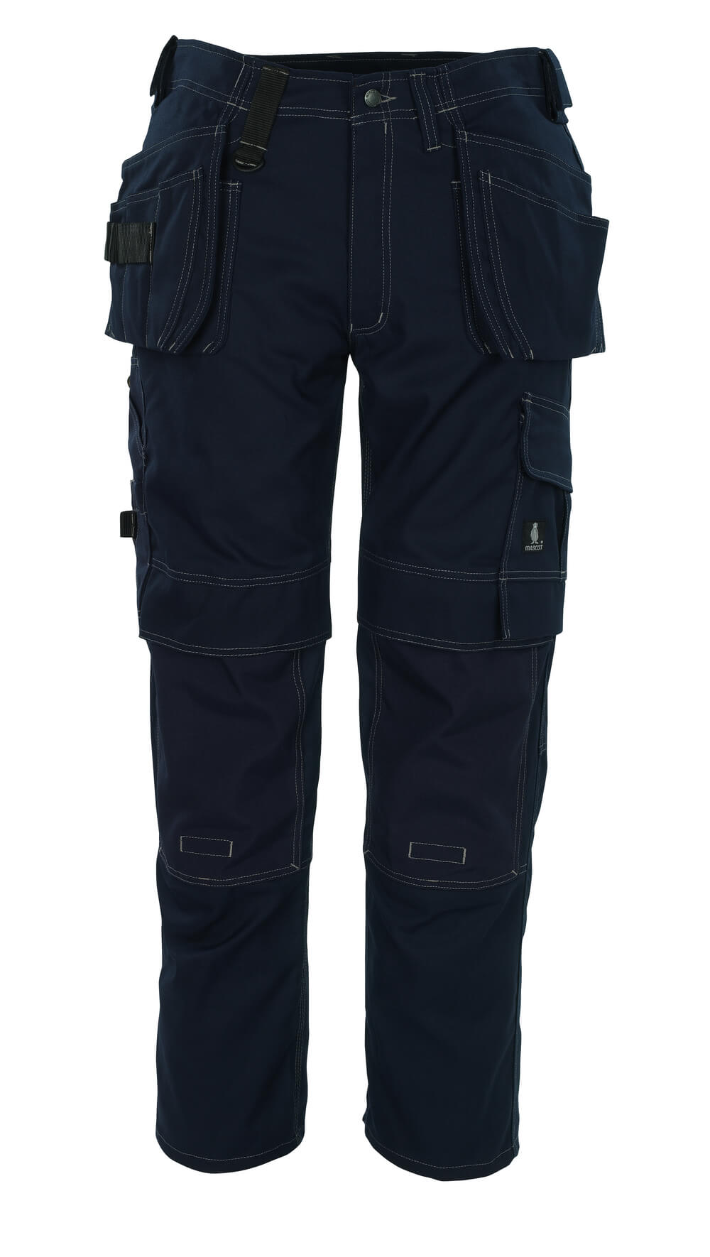 MASCOT® Ronda HARDWEAR Arbeitsbundhose in Marine mit ergonomischen Beinen, verstärkten Hängetaschen und Werkzeugschlaufen vorneansicht