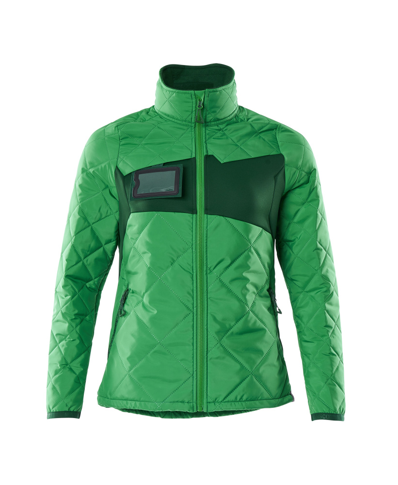 MASCOT® ACCELERATE Thermojacke in grasgrün/grün, gesteppte Winterjacke mit Damenpassform in Größe 2XL für Arbeit und Outdoor