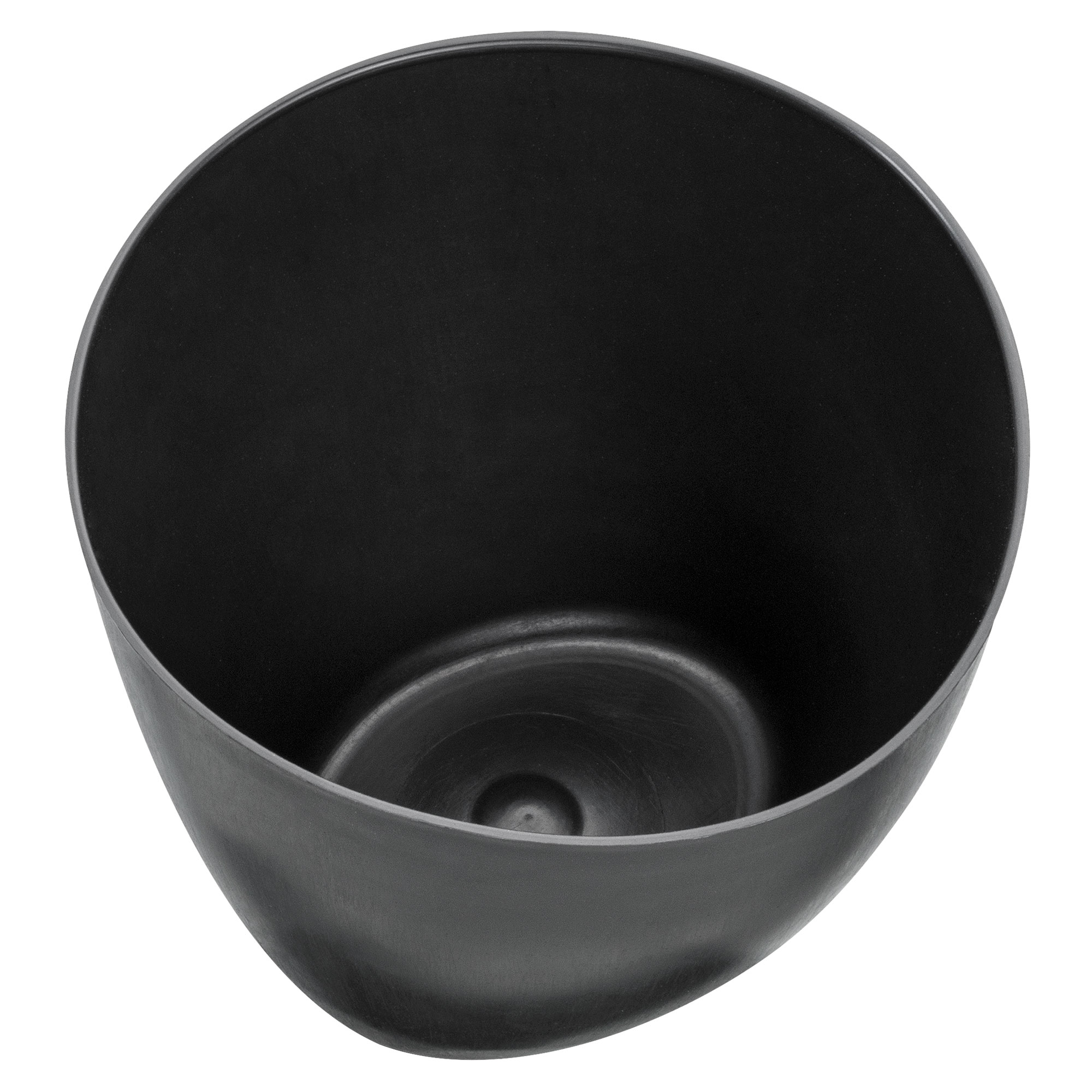 Schwarzer Gummi-Gipsbecher Ø 127 mm konisch von Zero Dust