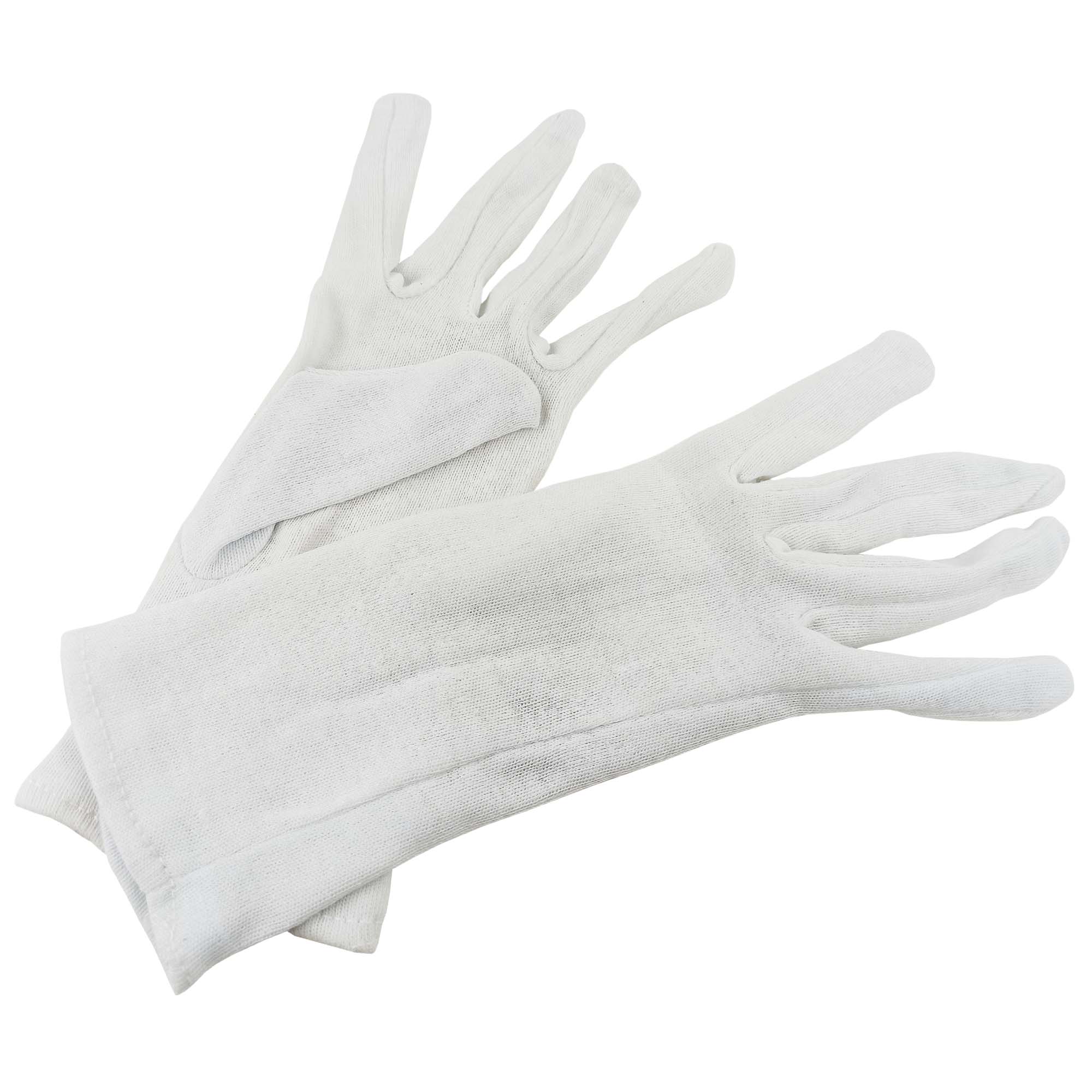 Zero Dust Baumwollhandschuhe Blanc weiß Größe XL