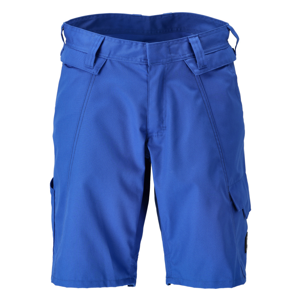 MASCOT® ACCELERATE Shorts, funktionelle Arbeitsbekleidung in Azurblau, kurze Arbeitshose mit Taschen, Größe C42, Frontansicht