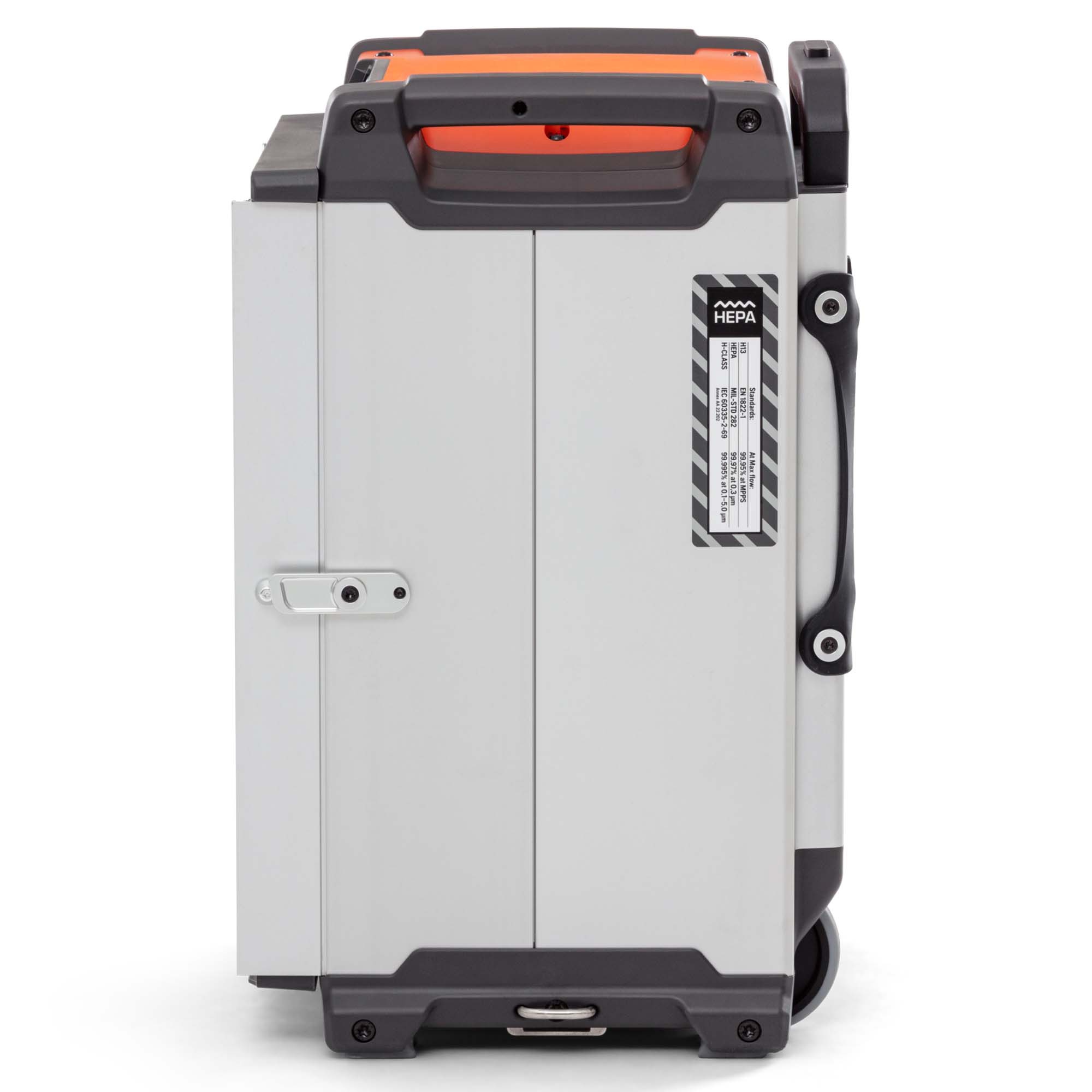 Seitenansicht Husqvarna A45 Bau-Luftreiniger mit HEPA 13