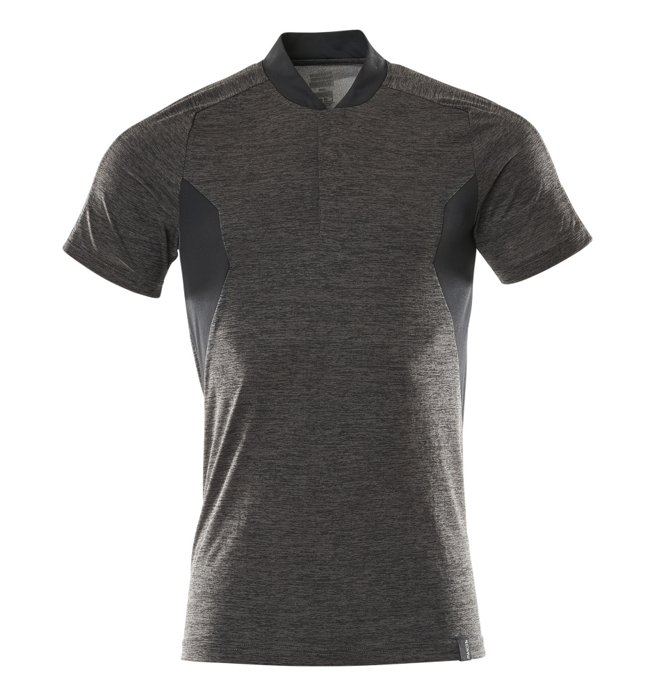 MASCOT® ACCELERATE Polo-Shirt in Dunkelanthrazit/Schwarz, kurzarm, funktionelle Arbeitsbekleidung in Größe 2XLONE, Vorderansicht
