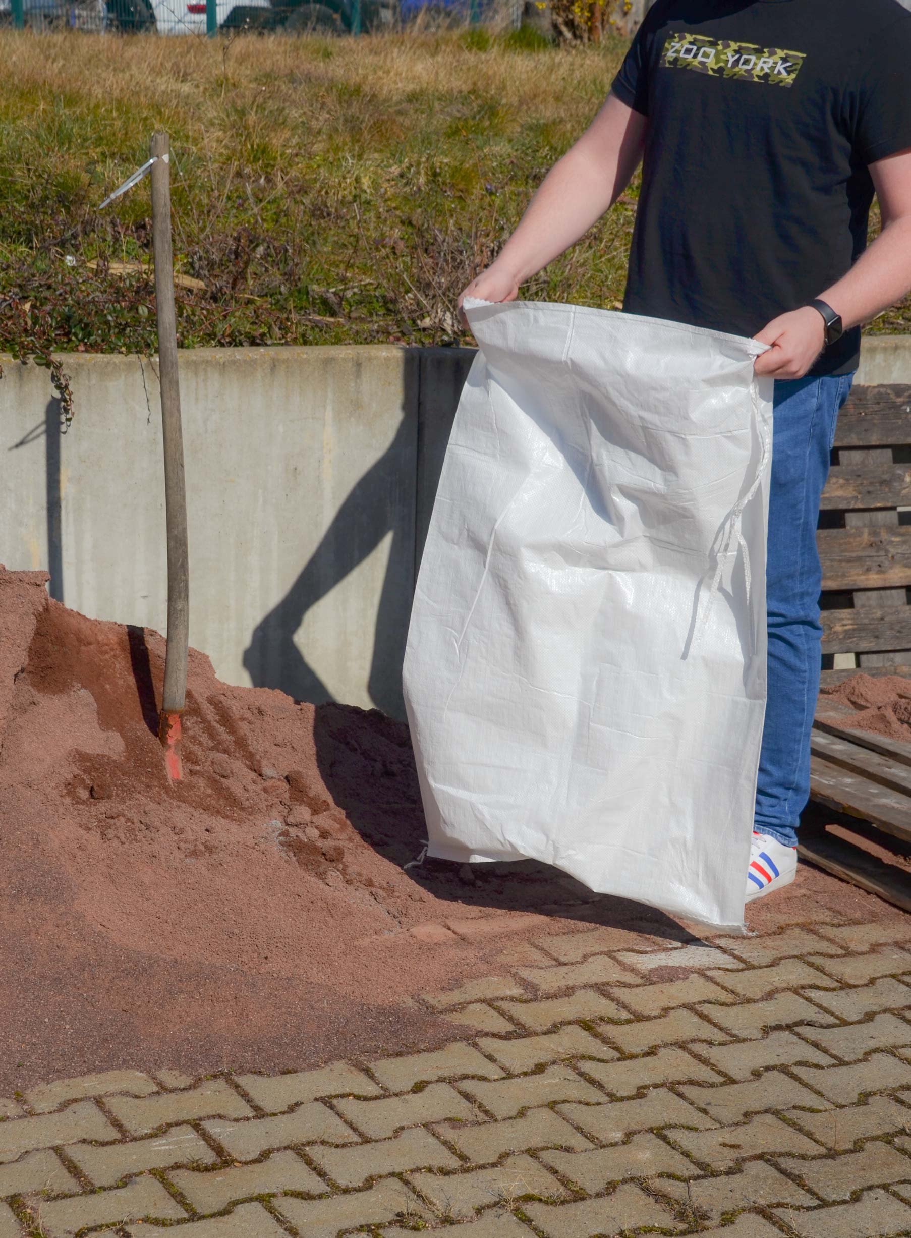 Zero Dust PP-Flachsack 70 x 110 cm mit Verschlussband