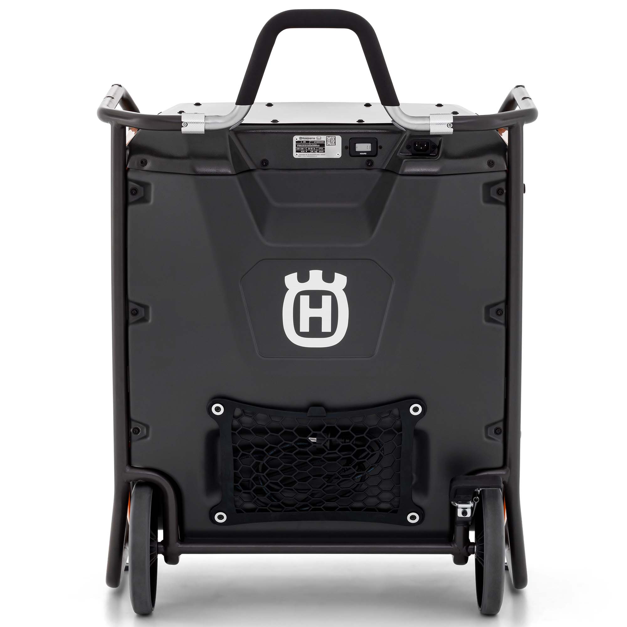 Husqvarna A100 Bau-Luftreiniger Set mit Fahrgestell Rückseit