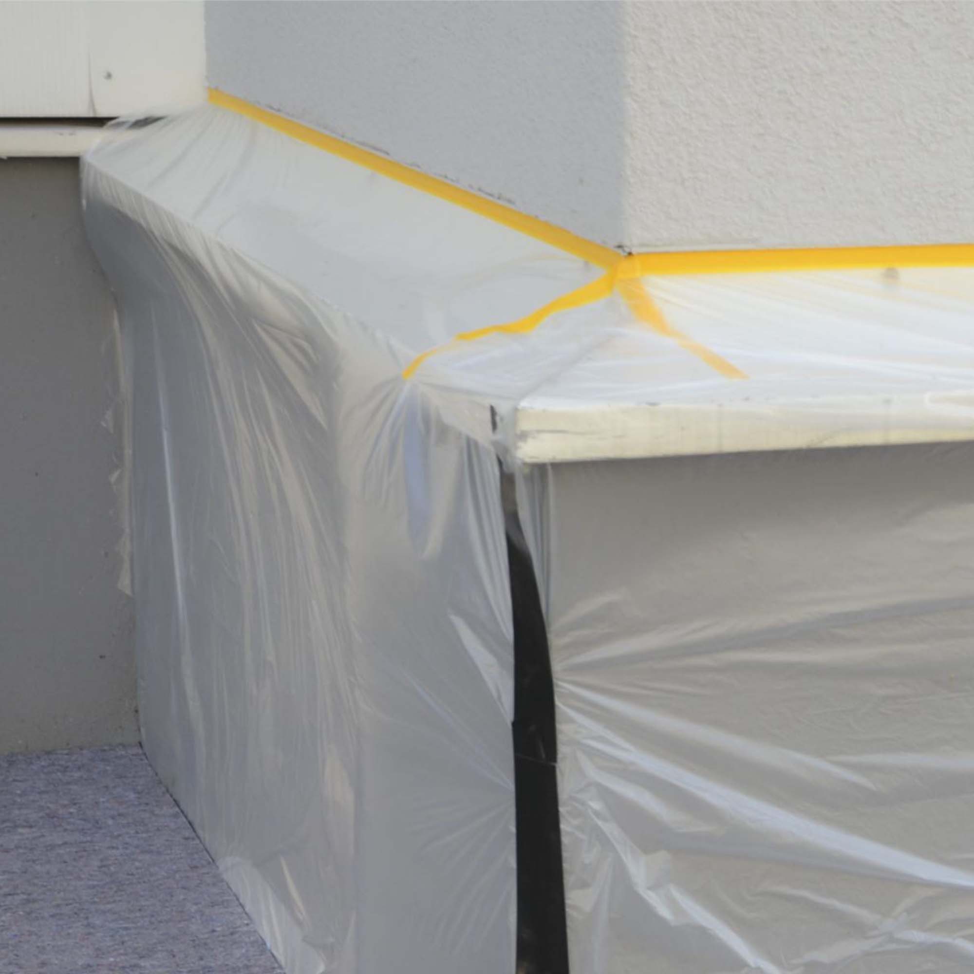 Zero Dust Goldband Washitape mit 7 my HDPE Abdeckfolie 2700x