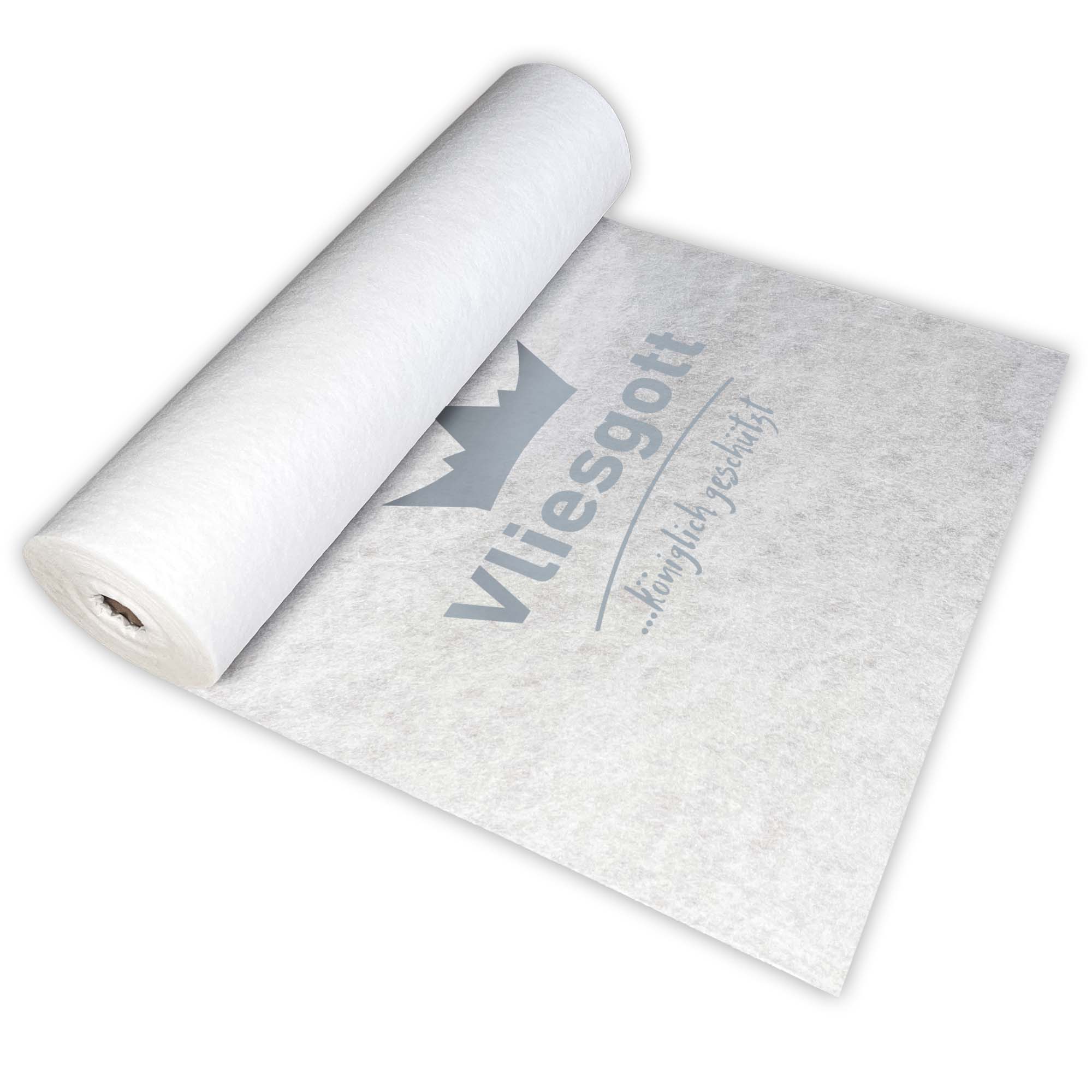 Rolle BSV selbsthaftendes Boden- und Treppenschutzvlies Vliesgott von Zero Dust, weißes Abdeckvlies 140–180 g/m², rutschfestes und flüssigkeitsdichtes Schutzvlies für Böden und Treppen bei Renovierung und Sanierung